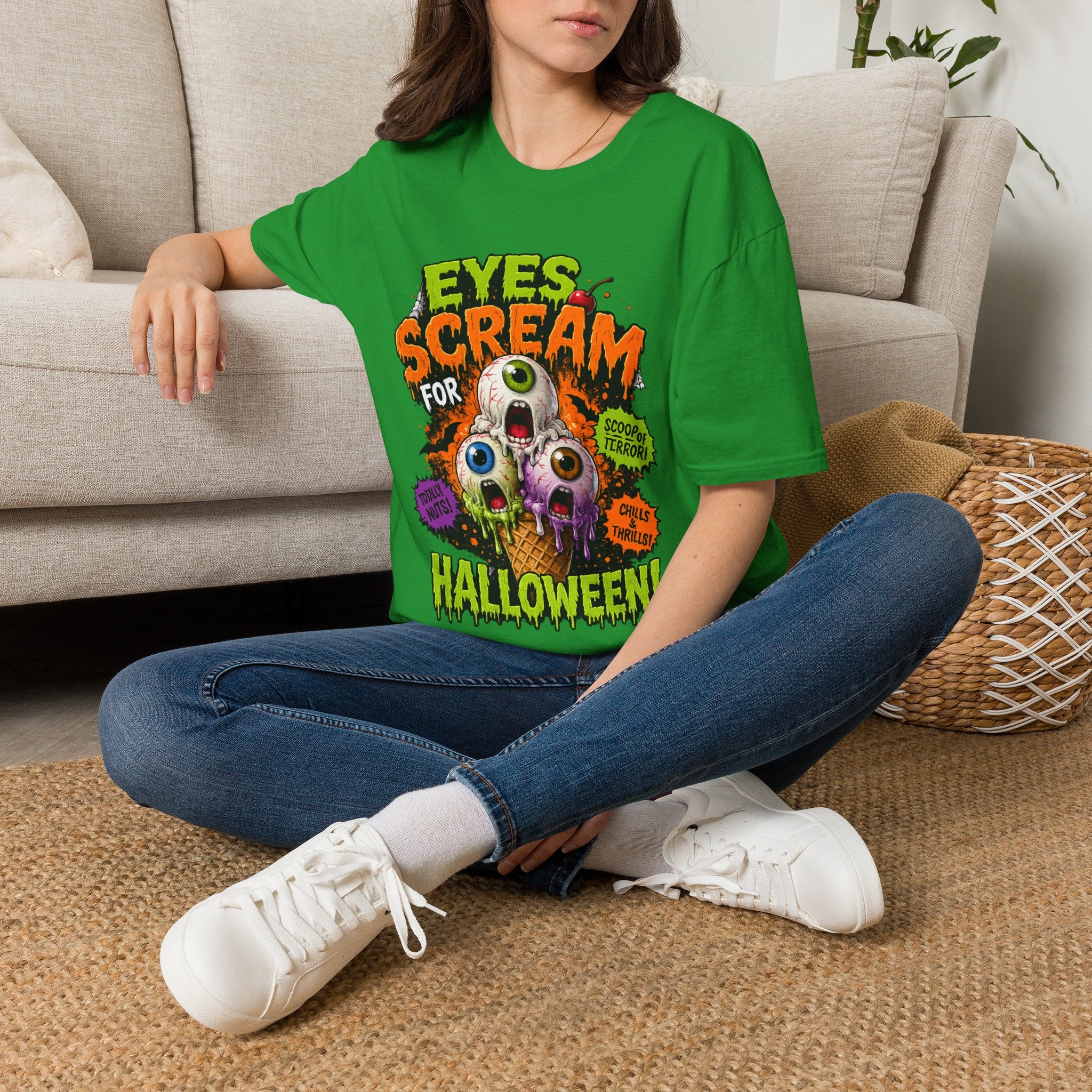 Halloween Eyes Scream T-Shirt — 'Eyes Scream for Halloween' Graphic Tee
