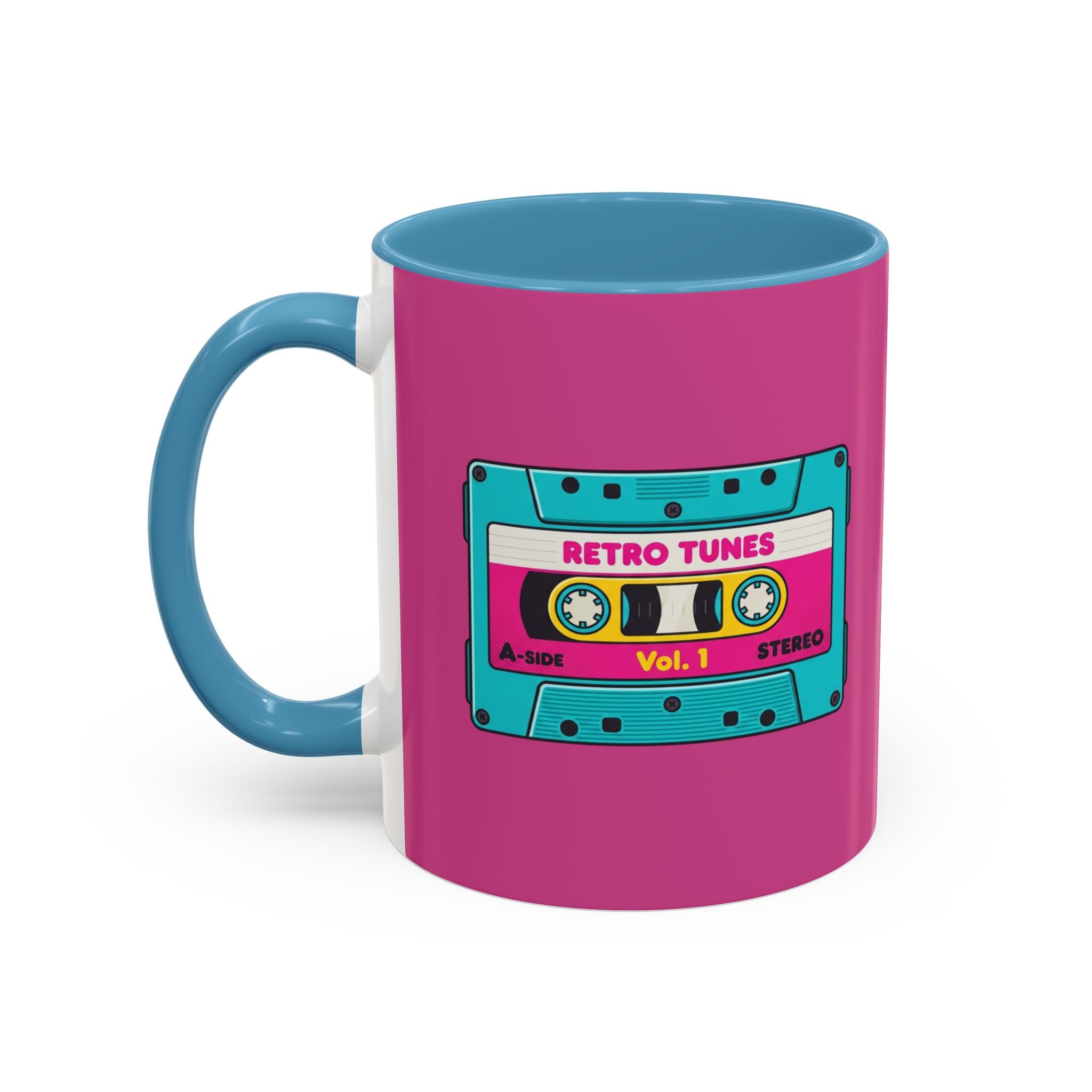 Retro Cassette Coffee Mug — 'Retro Tunes Vol. 1' Accent Mug