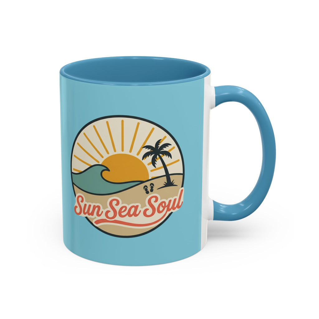 Sun Sea Soul Accent Coffee Mug – Beach Sunset 11/15oz