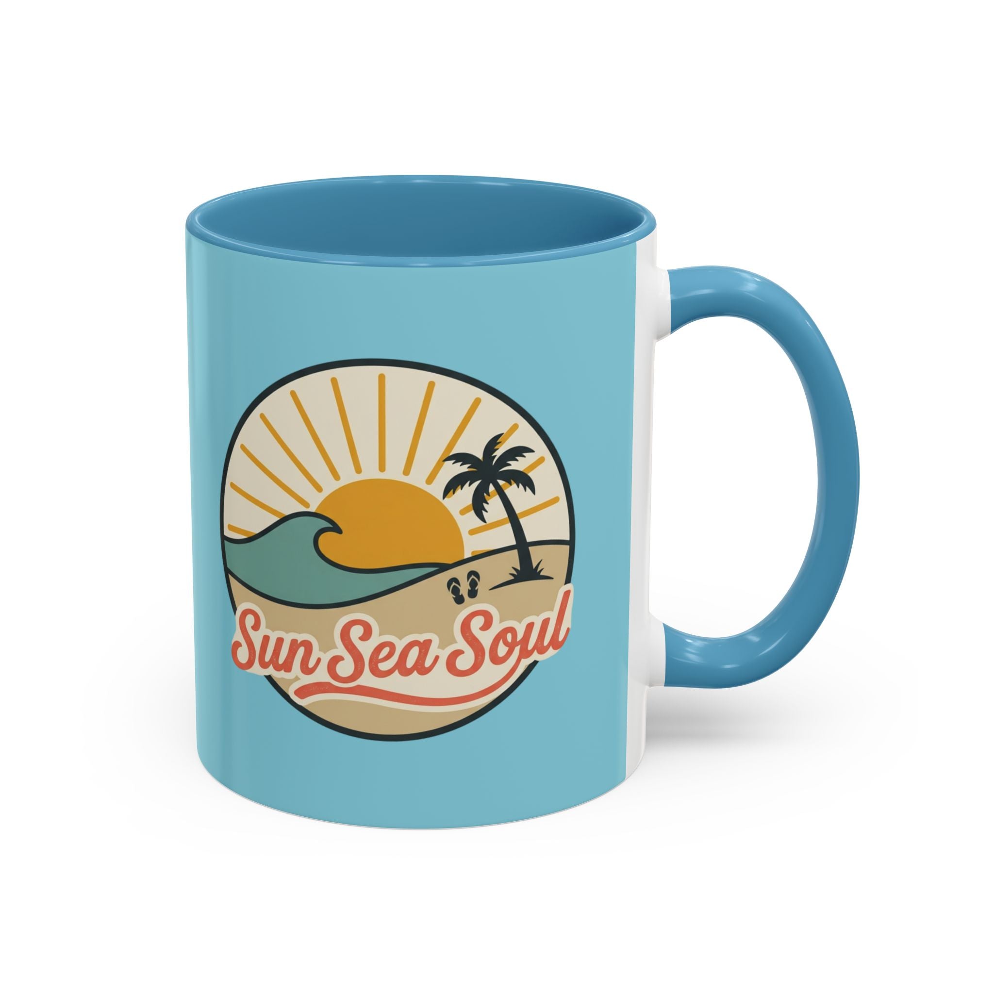 Sun Sea Soul Accent Coffee Mug – Beach Sunset 11/15oz