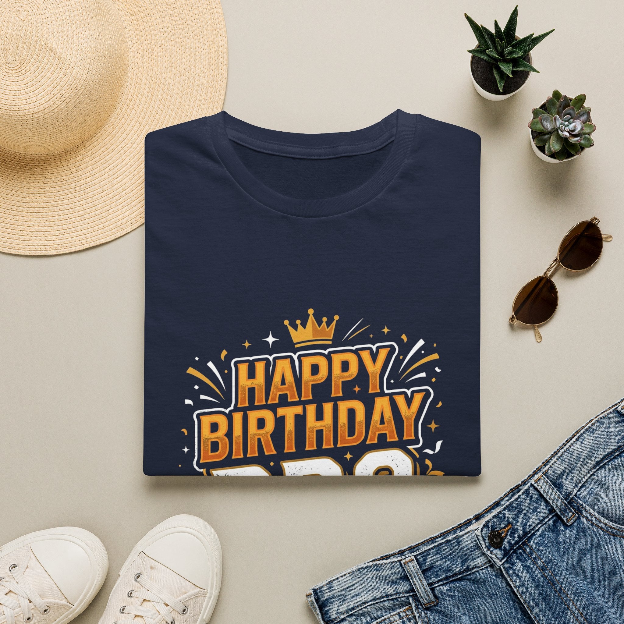 Happy Birthday Bro T-Shirt — Bold Crowned Birthday Tee for Brother
