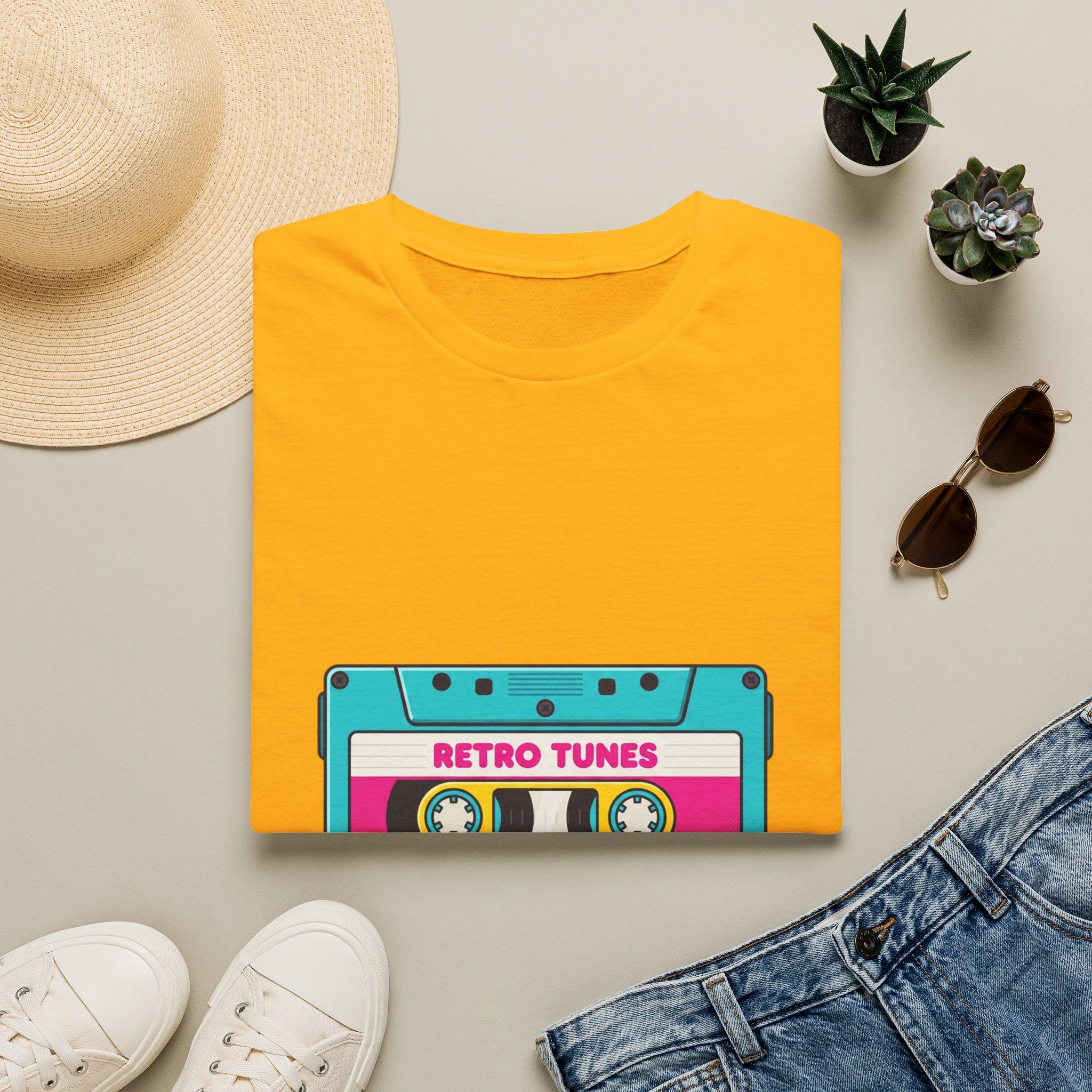 Retro Tunes Cassette T-Shirt — Vintage 80s Music Tee