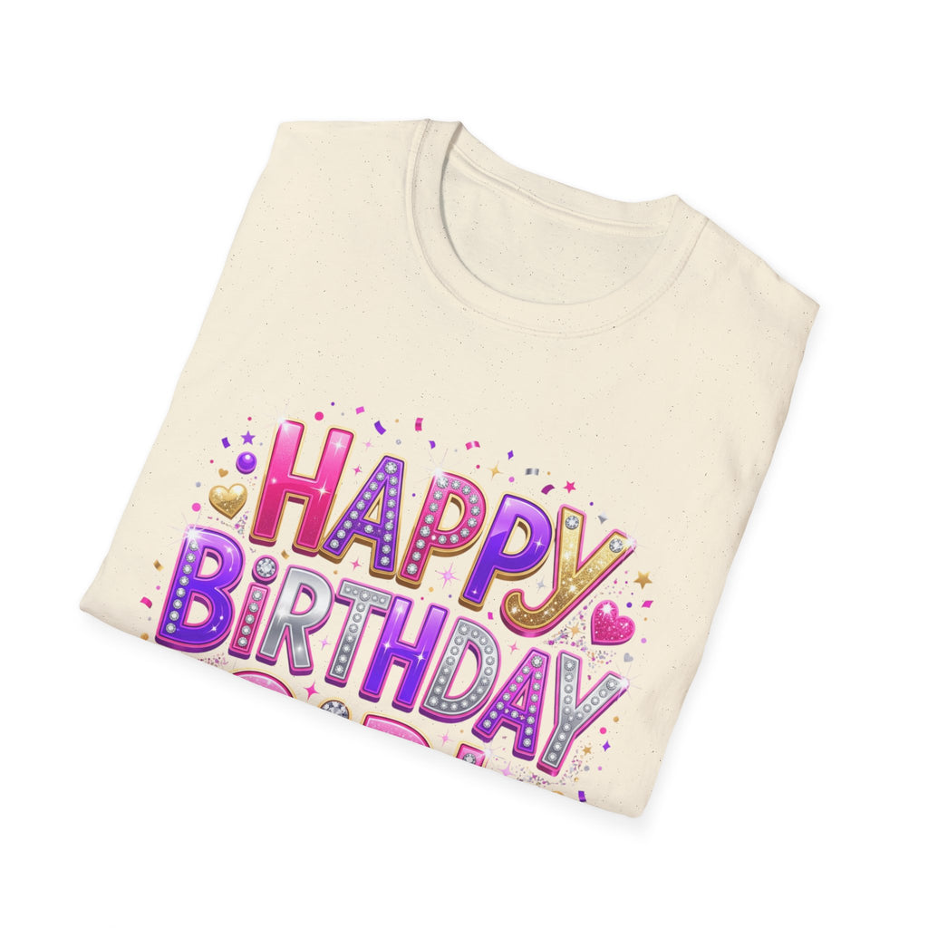 Happy Birthday Girl T-Shirt — Colorful Confetti Party Tee