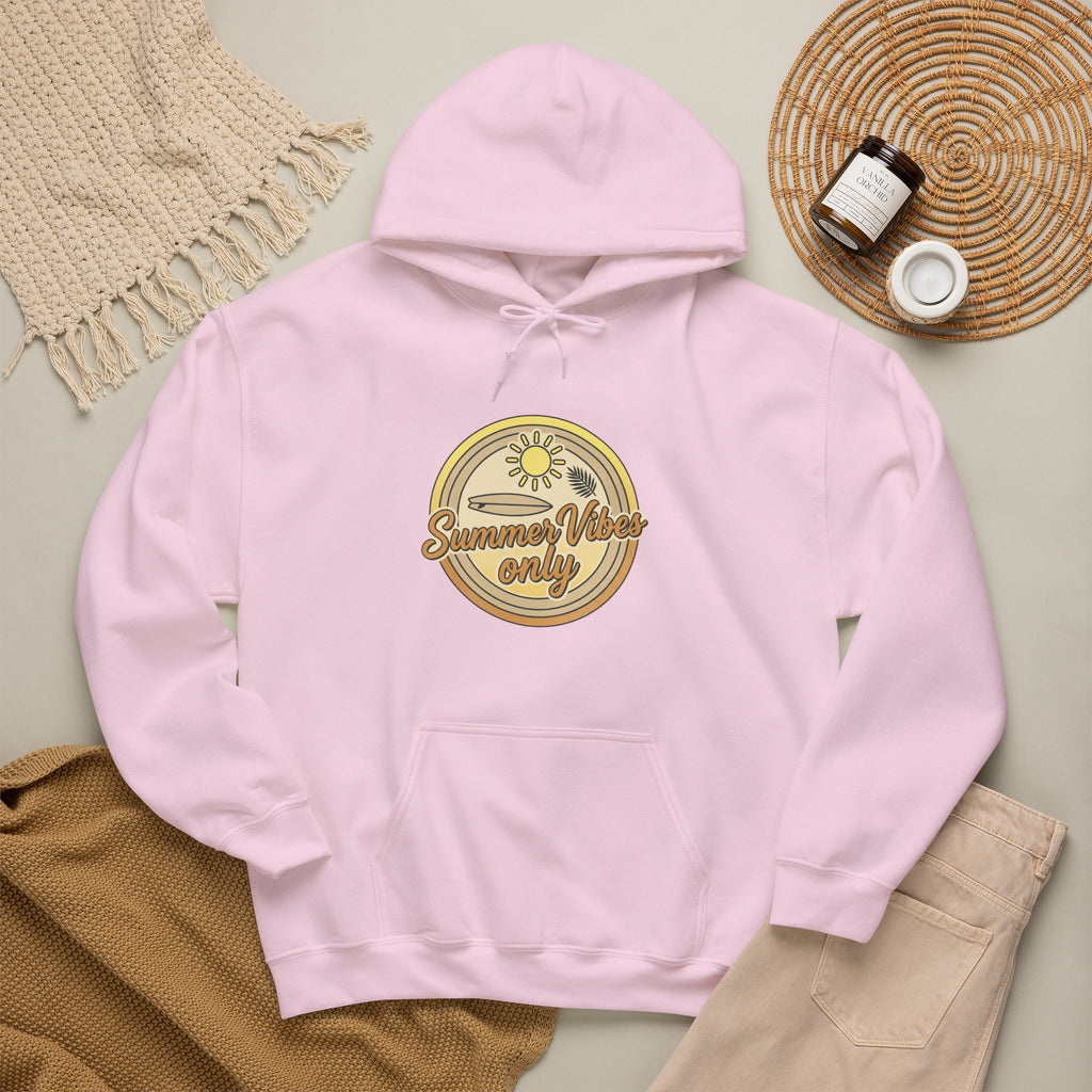 Retro Daisy “Summer Vibes Only” Hoodie — Vintage Floral Cozy Pullover
