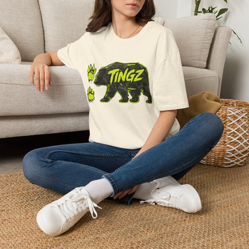 Bear TINGZ Paw Graphic T-Shirt —  Neon Logo