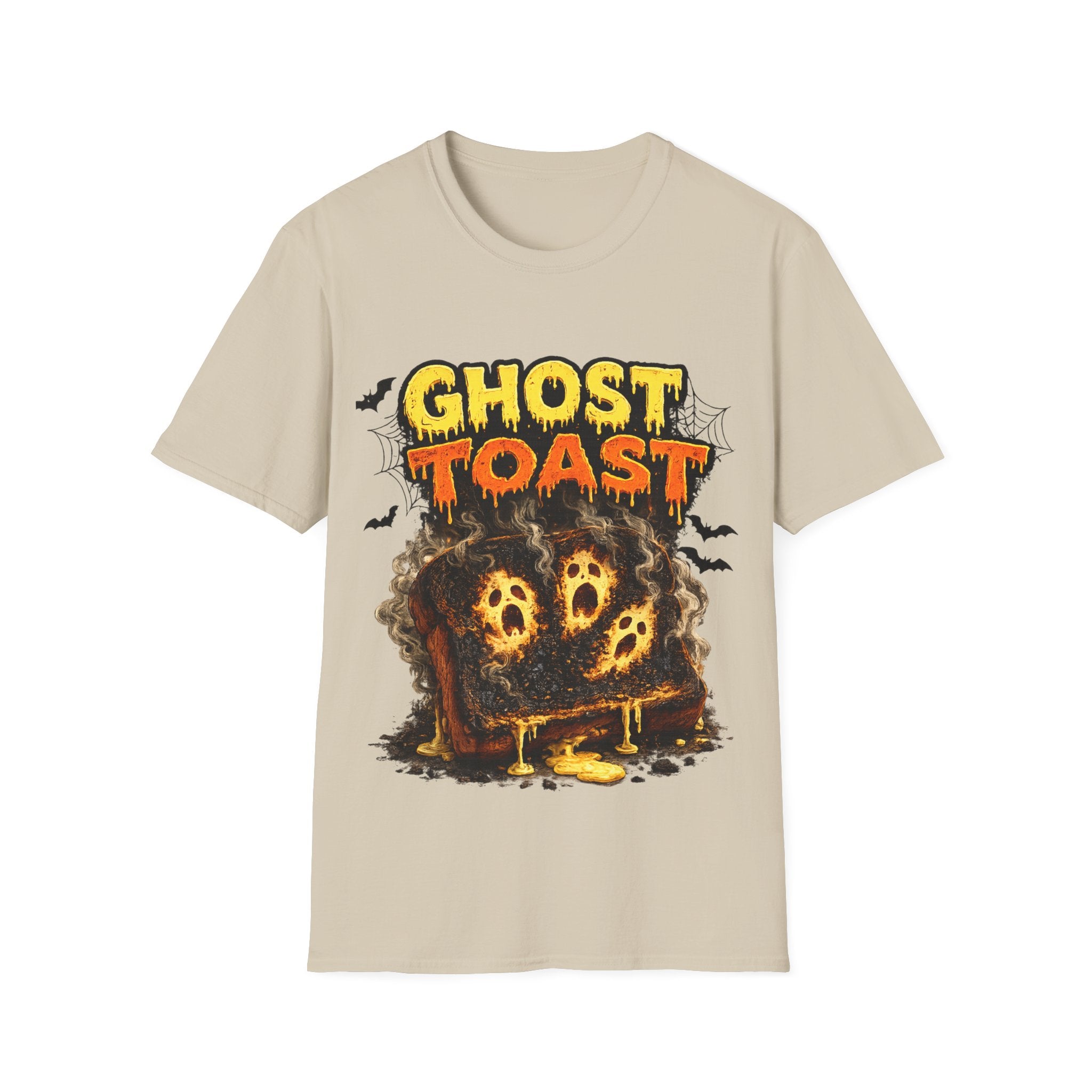 Ghost Toast Halloween T-Shirt — Spooky Haunted Breakfast Graphic Tee