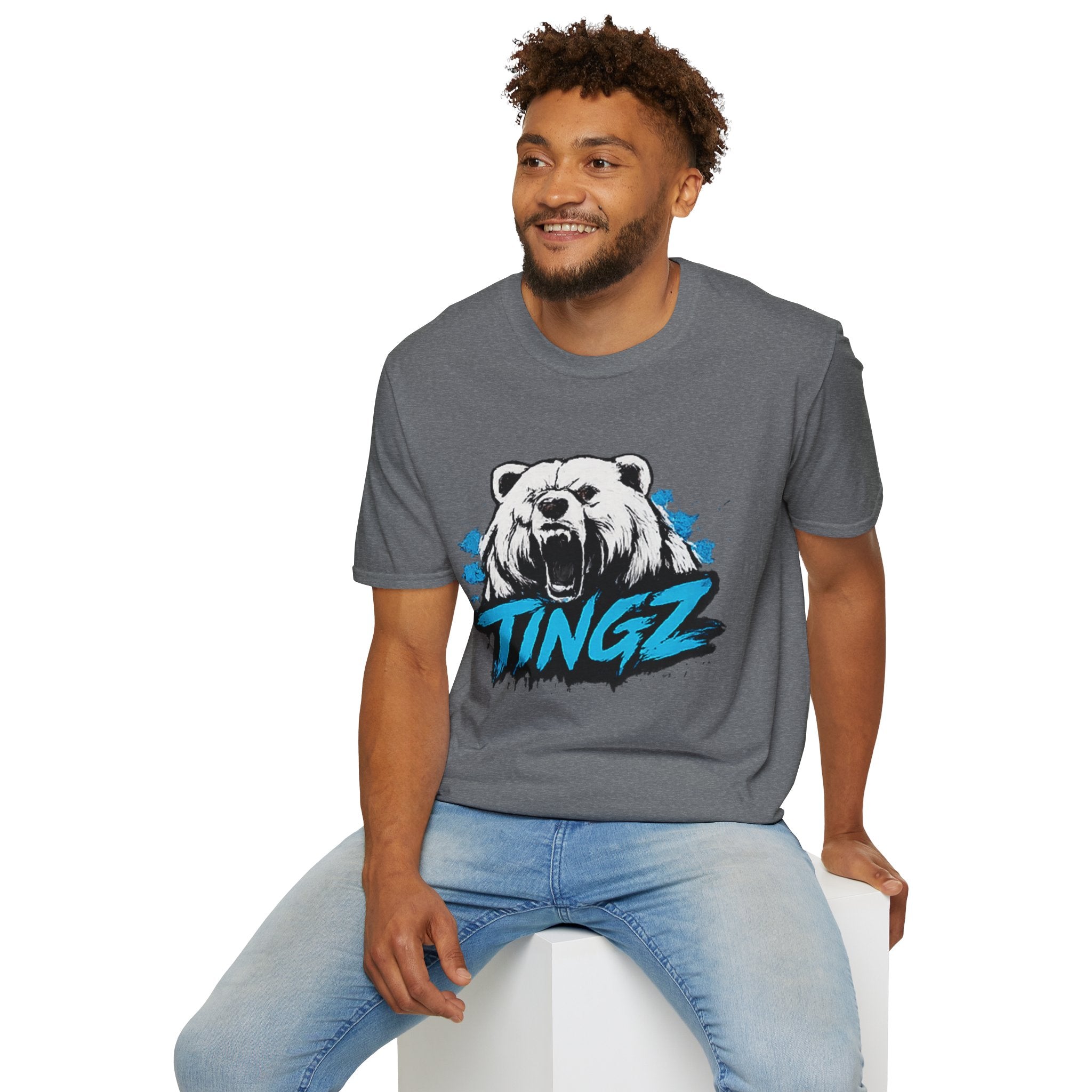 Roaring Bear TINGZ T-Shirt — Graphic Tee for Streetwear & Casual