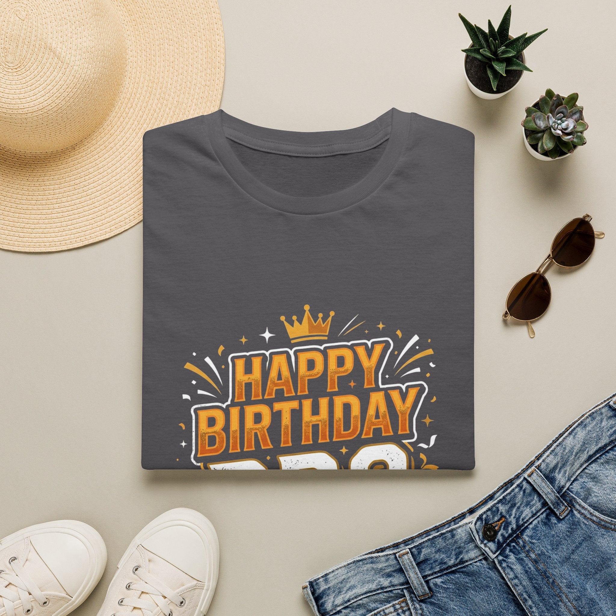 Happy Birthday Bro T-Shirt — Bold Crowned Birthday Tee for Brother