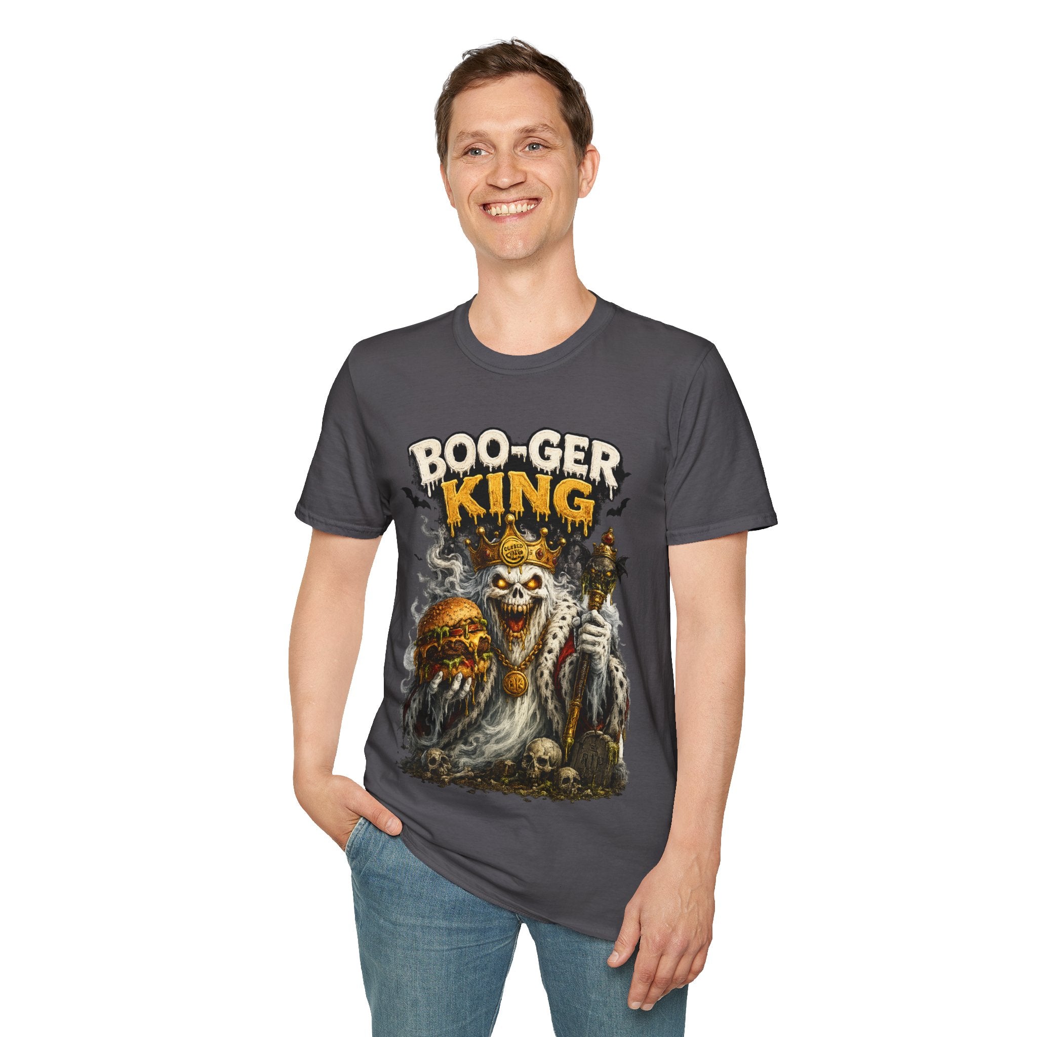 Boo-ger King Halloween T-Shirt — Spooky Skull King Graphic Tee