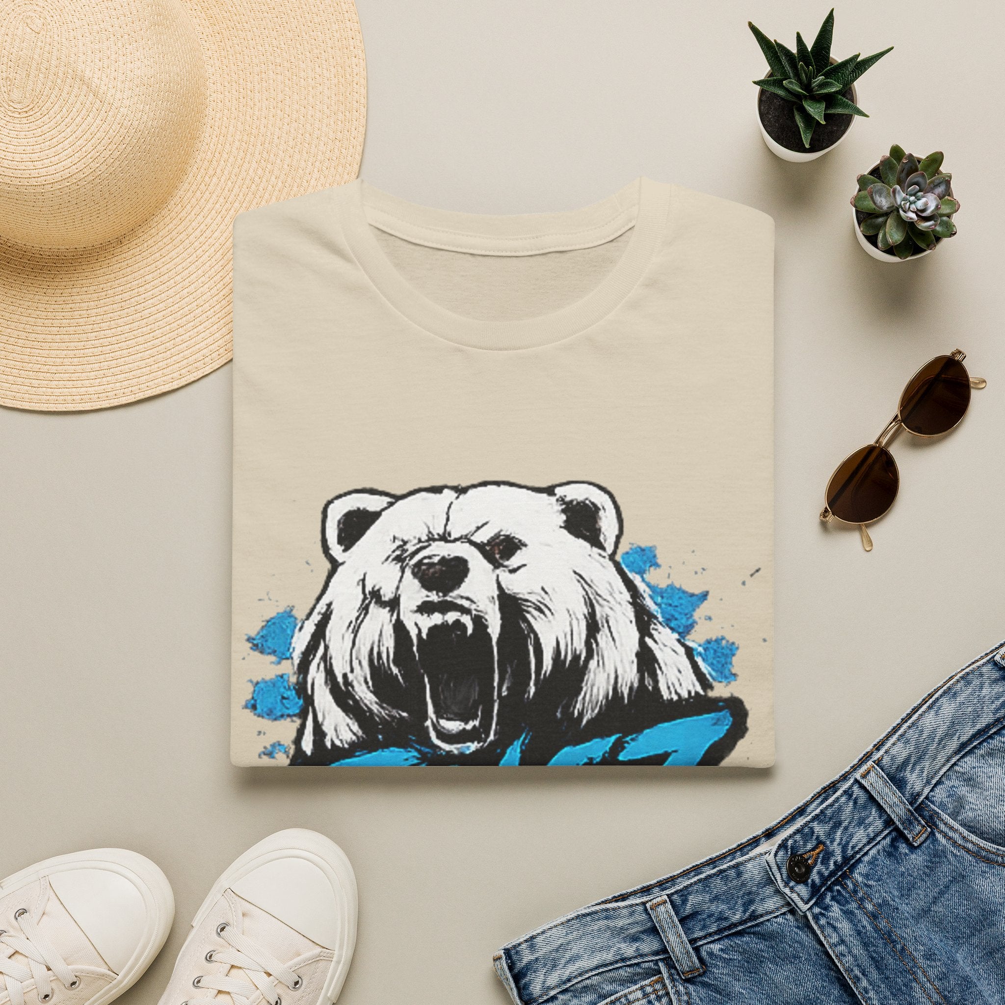 Roaring Bear TINGZ T-Shirt — Graphic Tee for Streetwear & Casual