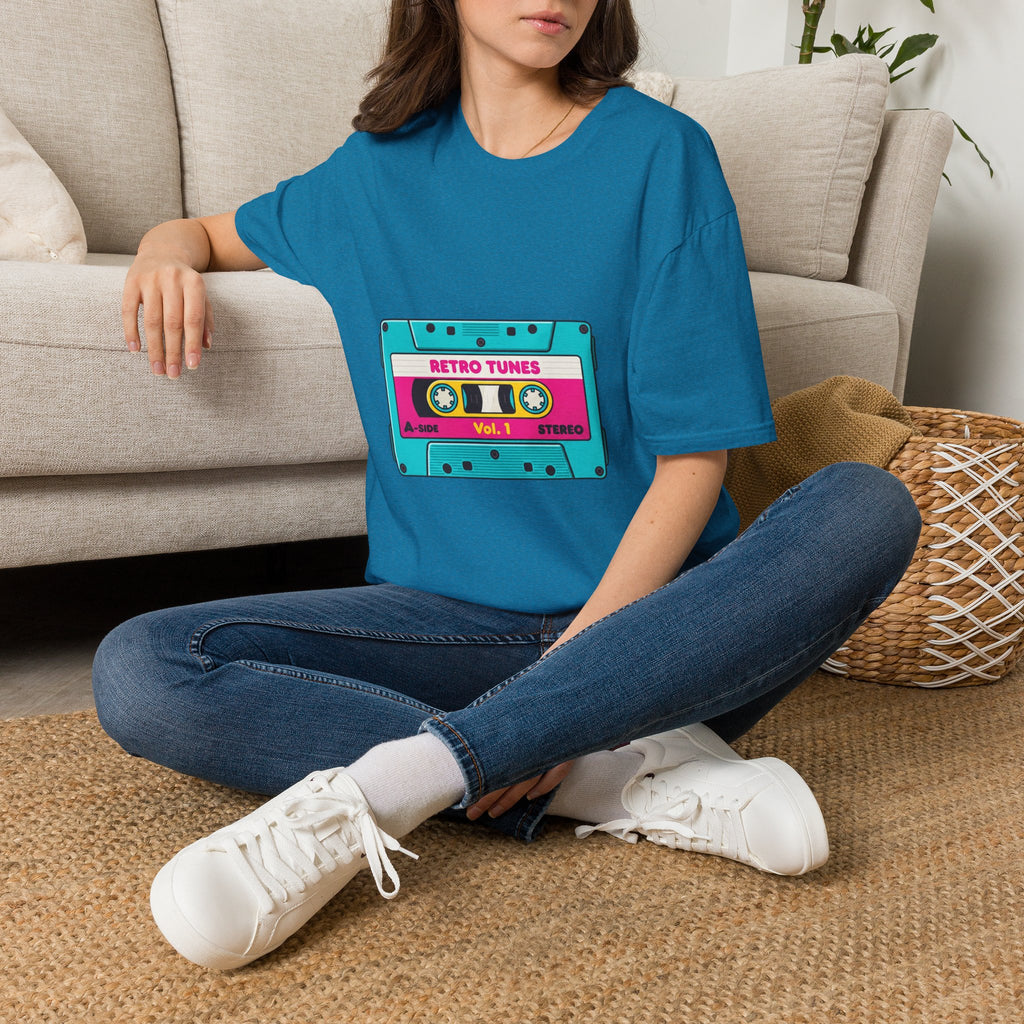 Retro Tunes Cassette T-Shirt — Vintage 80s Music Tee