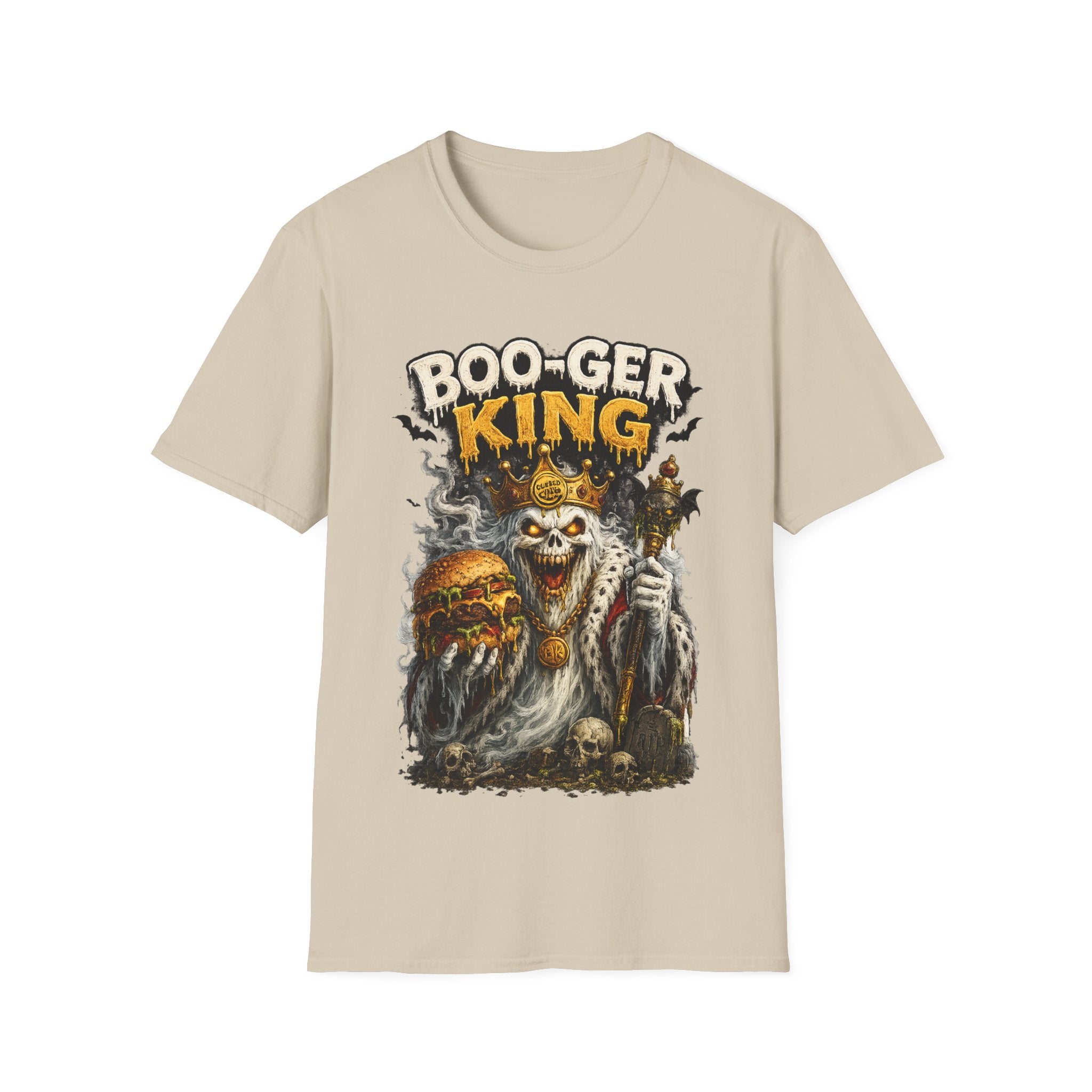 Boo-ger King Halloween T-Shirt — Spooky Skull King Graphic Tee