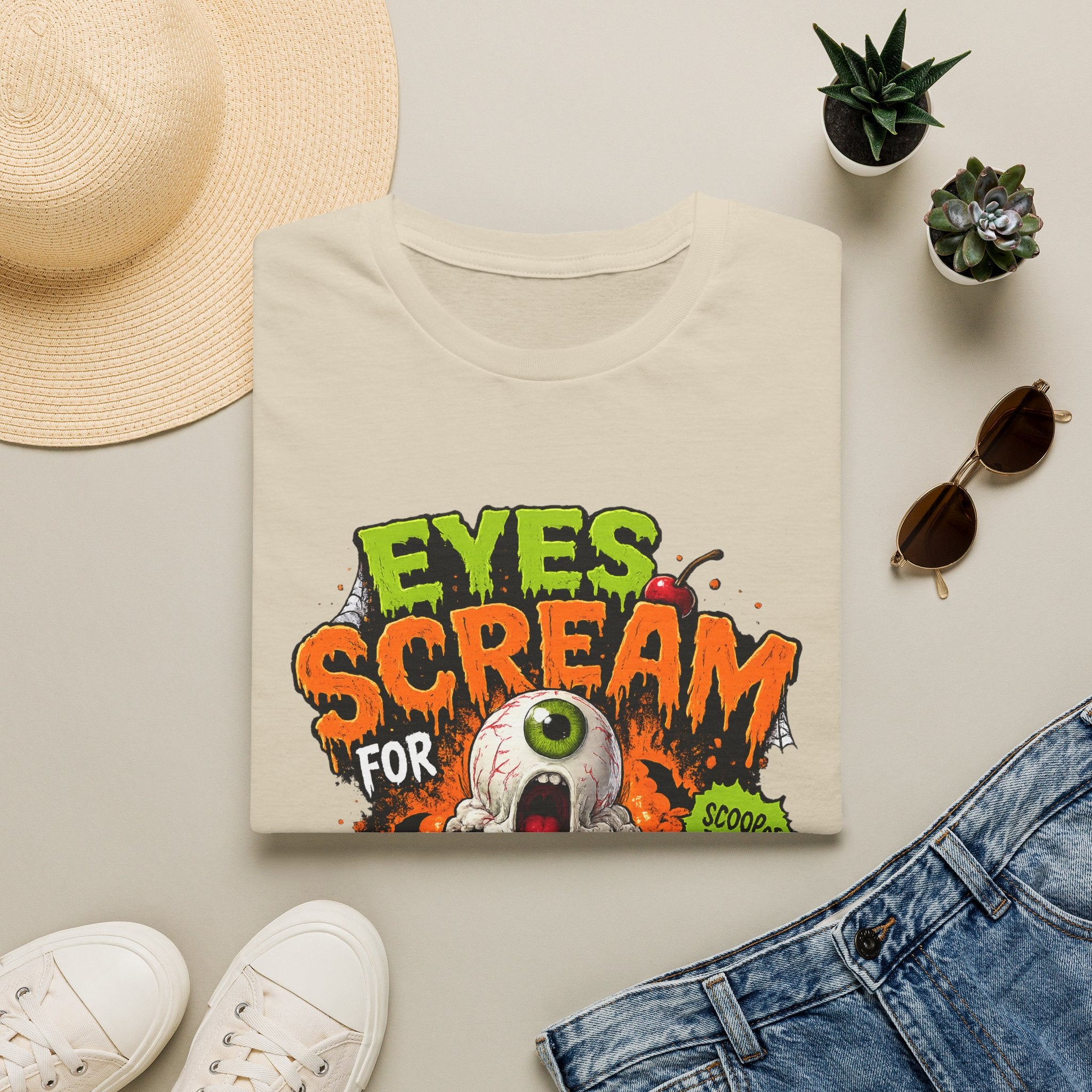 Halloween Eyes Scream T-Shirt — 'Eyes Scream for Halloween' Graphic Tee