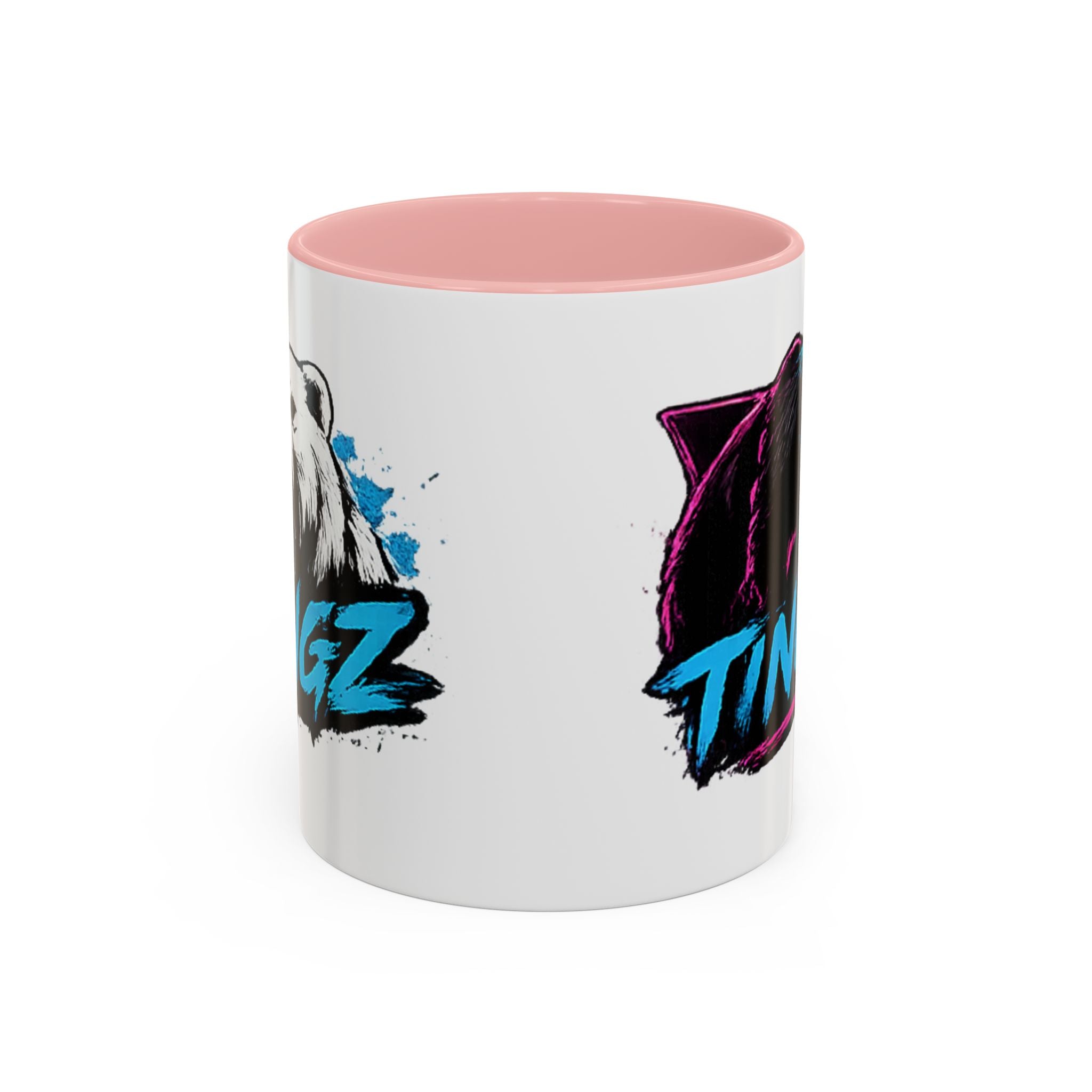 Bear Tingz Accent Coffee Mug — 11/15oz Gamer Logo Ceramic Mug