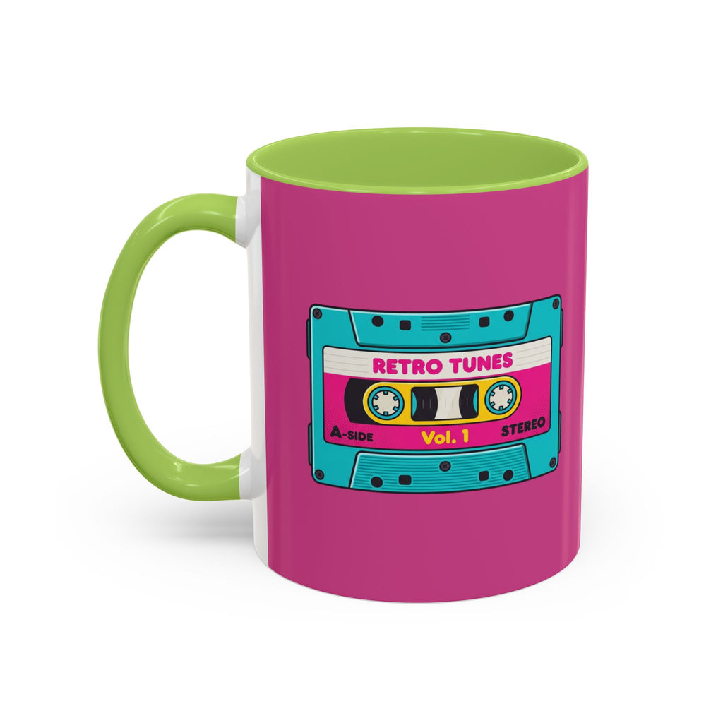 Retro Cassette Coffee Mug — 'Retro Tunes Vol. 1' Accent Mug