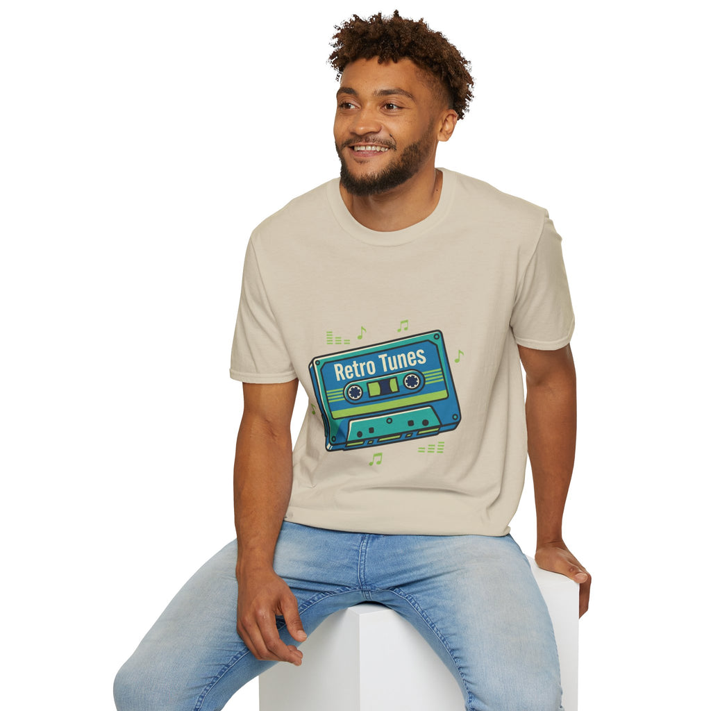 Retro Tunes- Unisex Softstyle T-Shirt