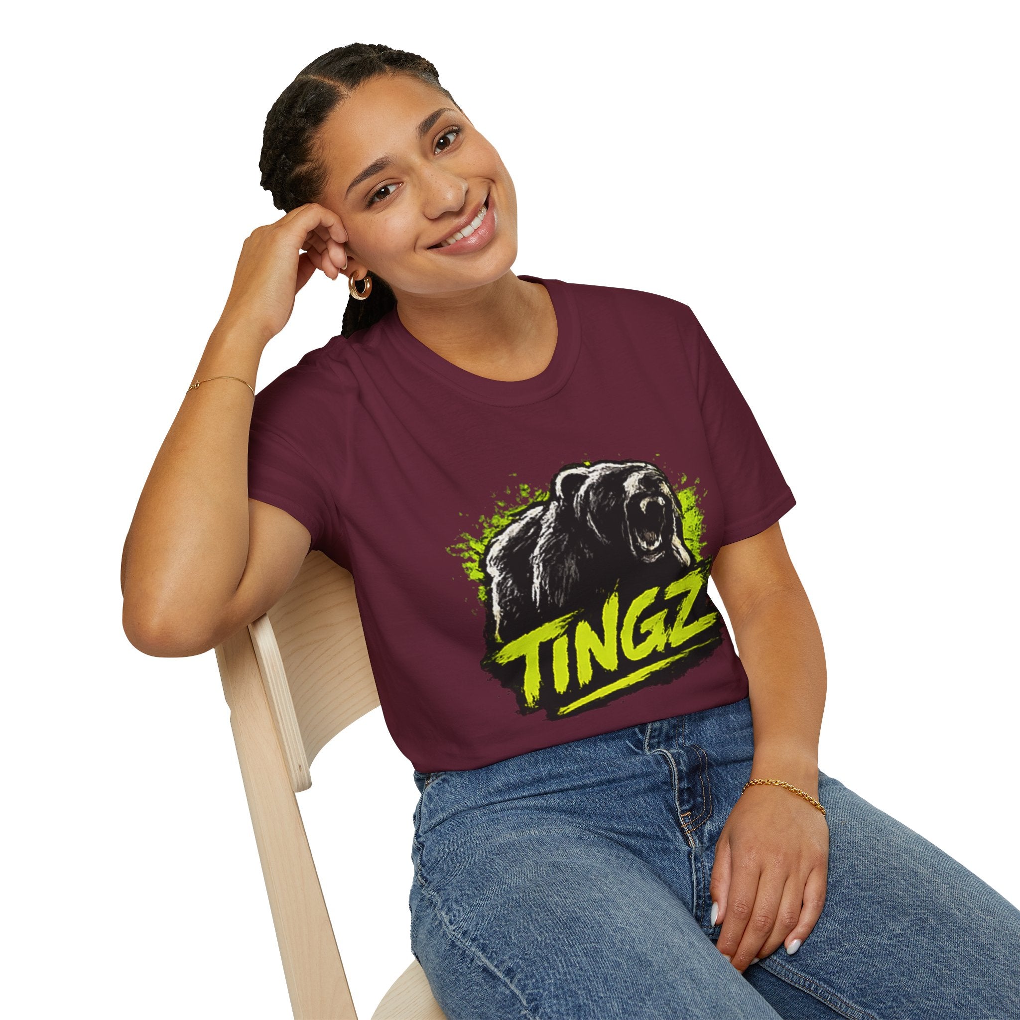 Bear TINGZ Roar T-Shirt — Bold Graphic Tee