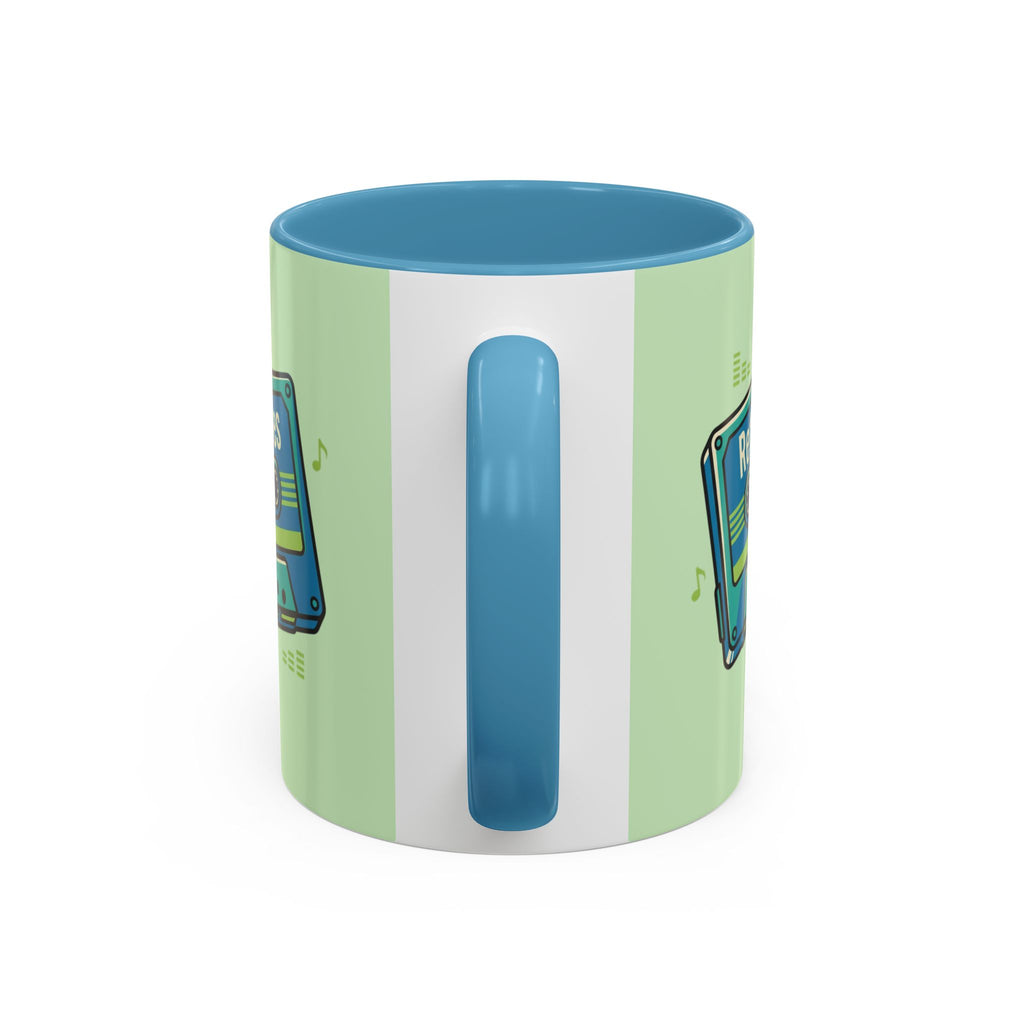 Retro Tunes Accent Coffee Mug — Cassette Tape Music Lovers Gift (11/15oz)