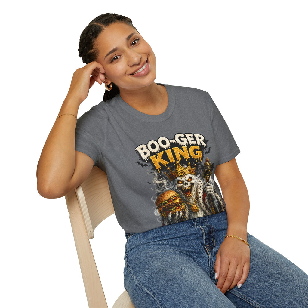 Boo-ger King Halloween T-Shirt — Spooky Skull King Graphic Tee