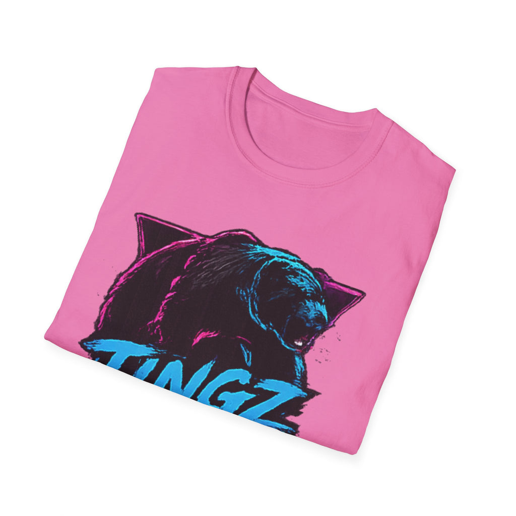 Bear TINGZ Graphic T-Shirt —  Retro Neon Crew Tee