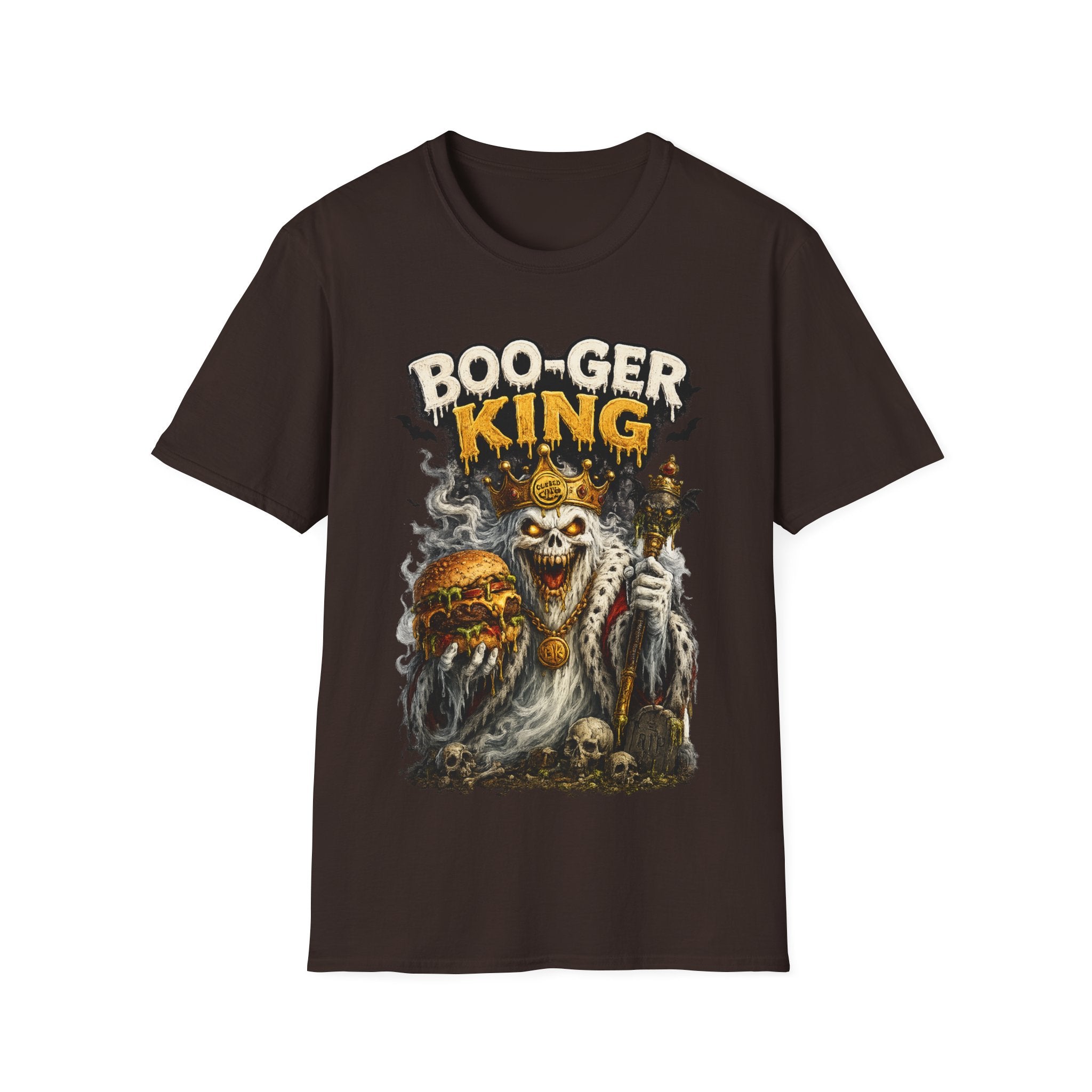 Boo-ger King Halloween T-Shirt — Spooky Skull King Graphic Tee