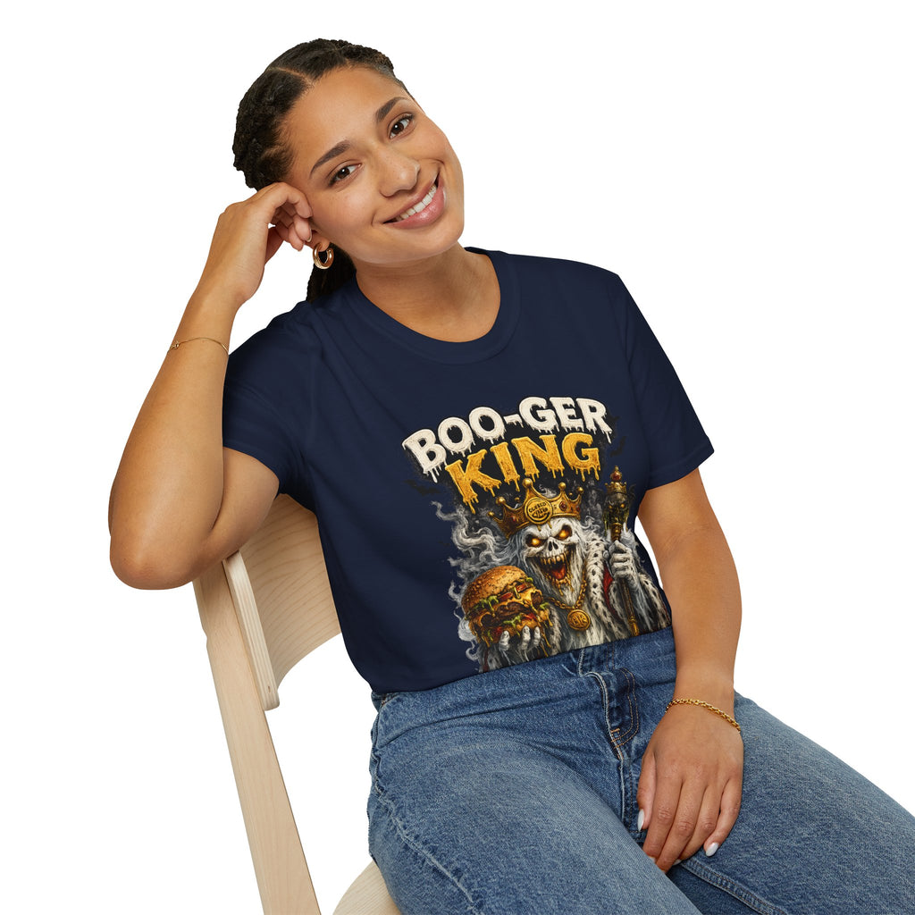 Boo-ger King Halloween T-Shirt — Spooky Skull King Graphic Tee
