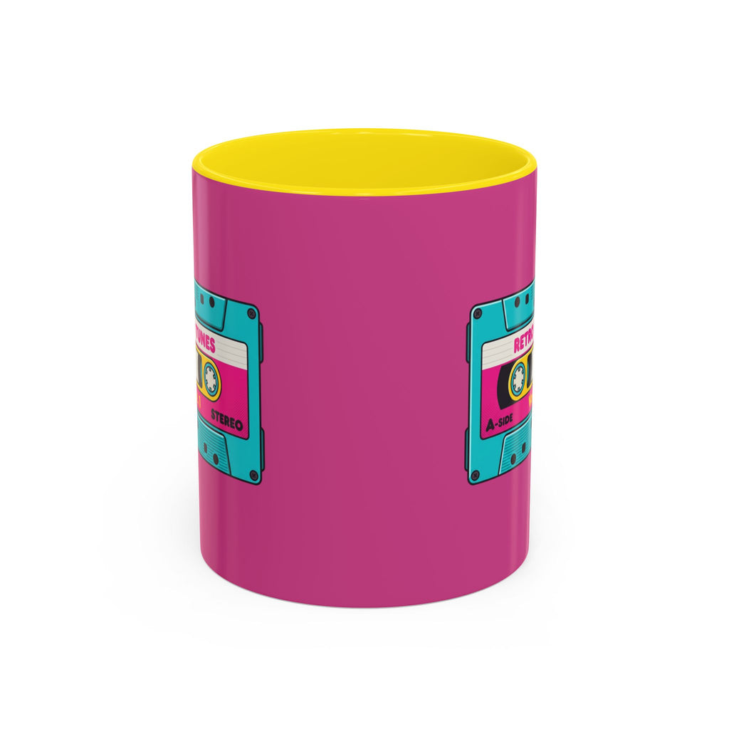 Retro Cassette Coffee Mug — 'Retro Tunes Vol. 1' Accent Mug