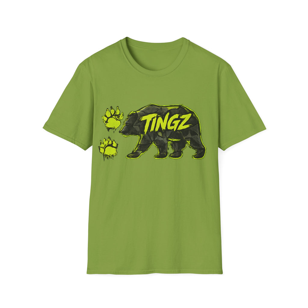 Bear TINGZ Paw Graphic T-Shirt —  Neon Logo