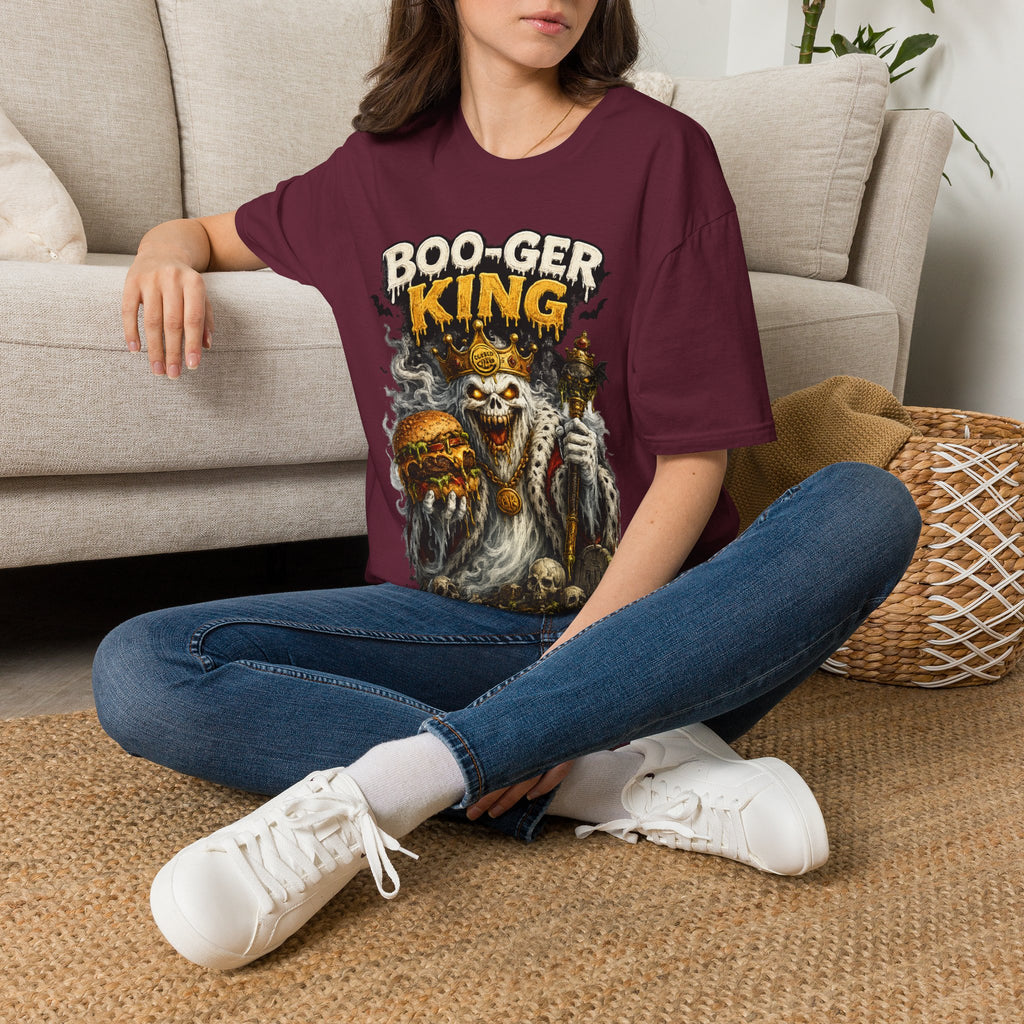 Boo-ger King Halloween T-Shirt — Spooky Skull King Graphic Tee