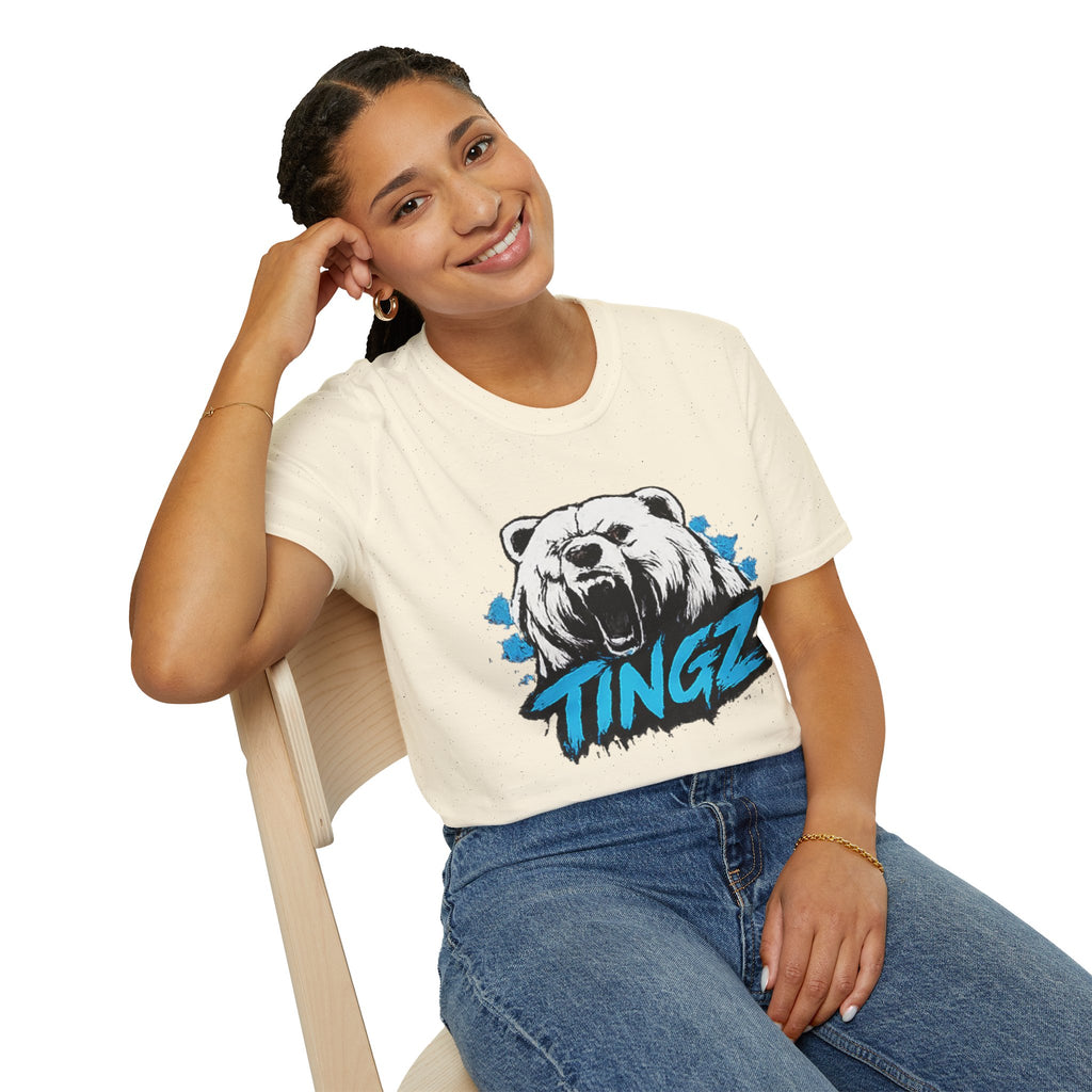 Roaring Bear TINGZ T-Shirt — Graphic Tee for Streetwear & Casual