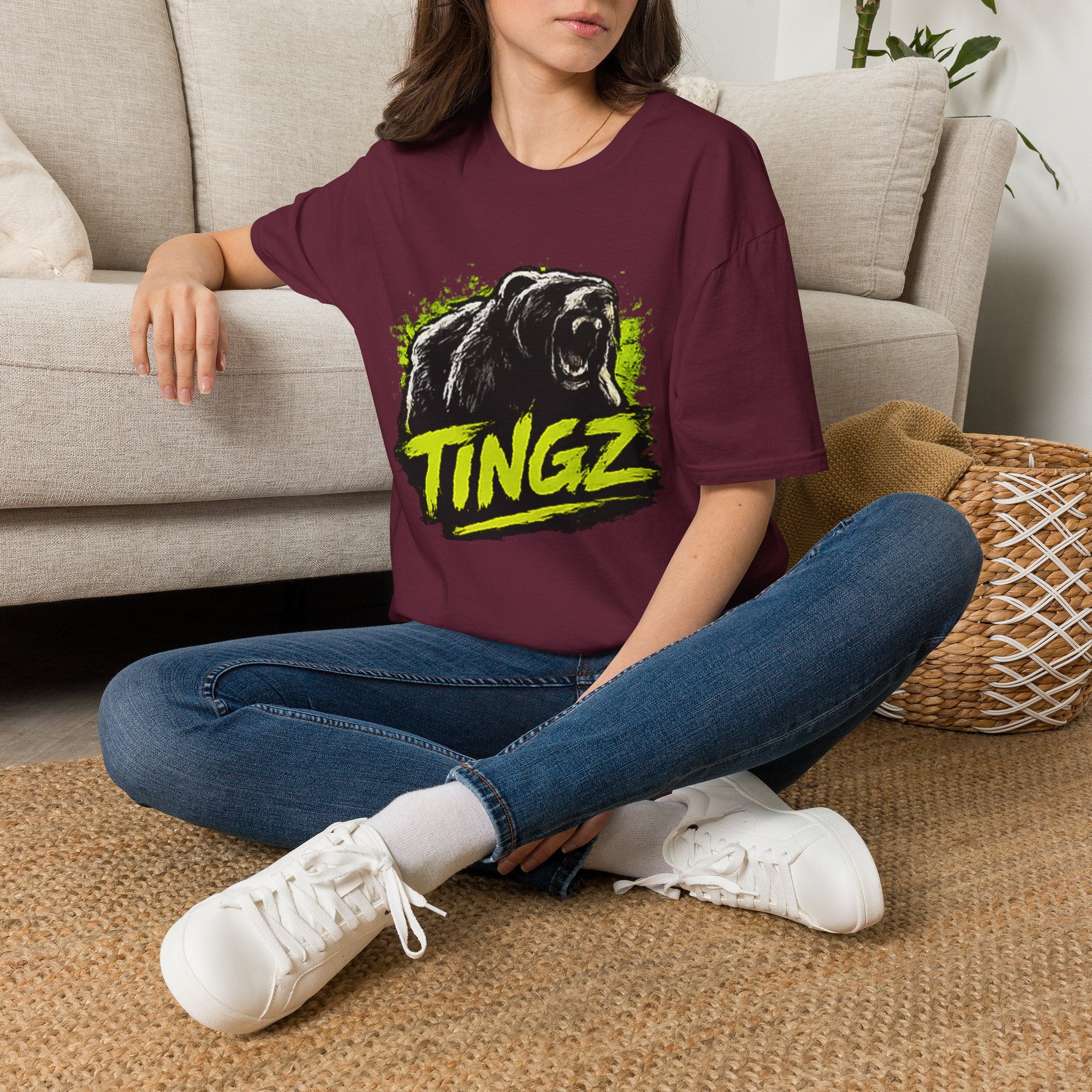 Bear TINGZ Roar T-Shirt — Bold Graphic Tee