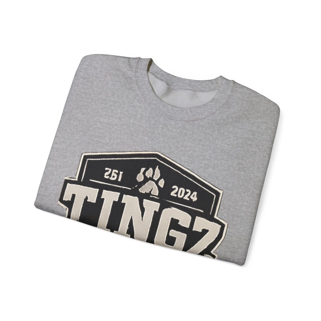 BEAR TINGZ  Badge Unisex Crewneck Sweatshirt | Vintage Wildlife Graphic Sweatshirt | Classic Streetwear Pullover