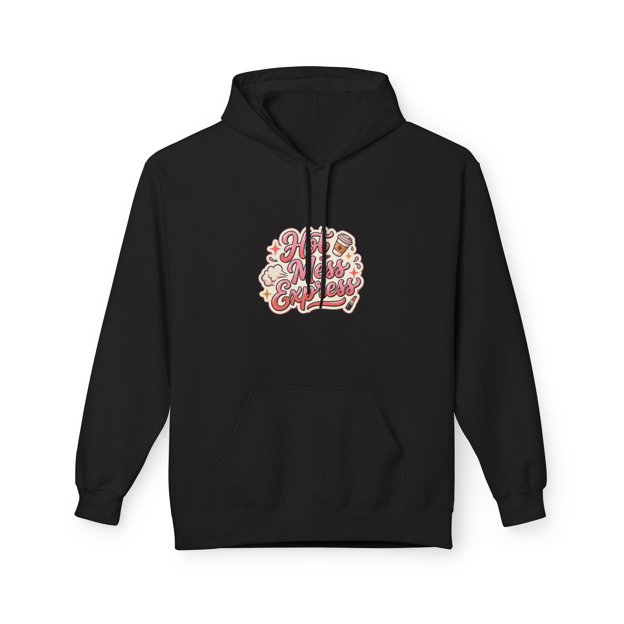 Hoodie - "Hot Mess Express" Funny Script Hoodie