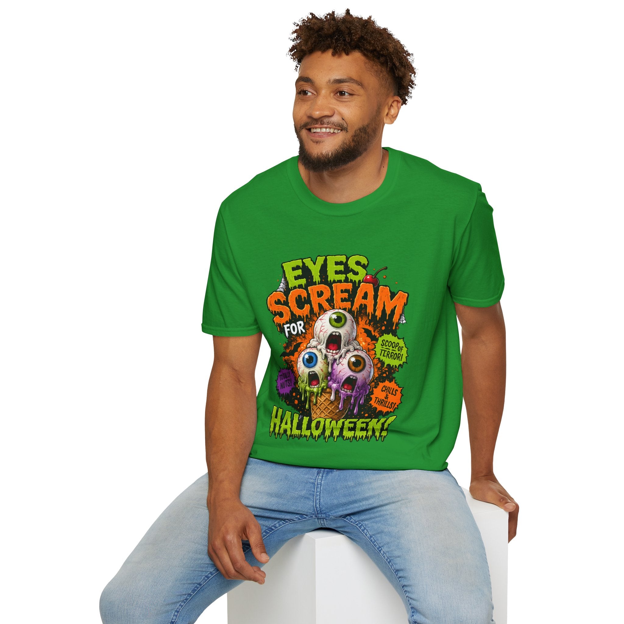 Halloween Eyes Scream T-Shirt — 'Eyes Scream for Halloween' Graphic Tee