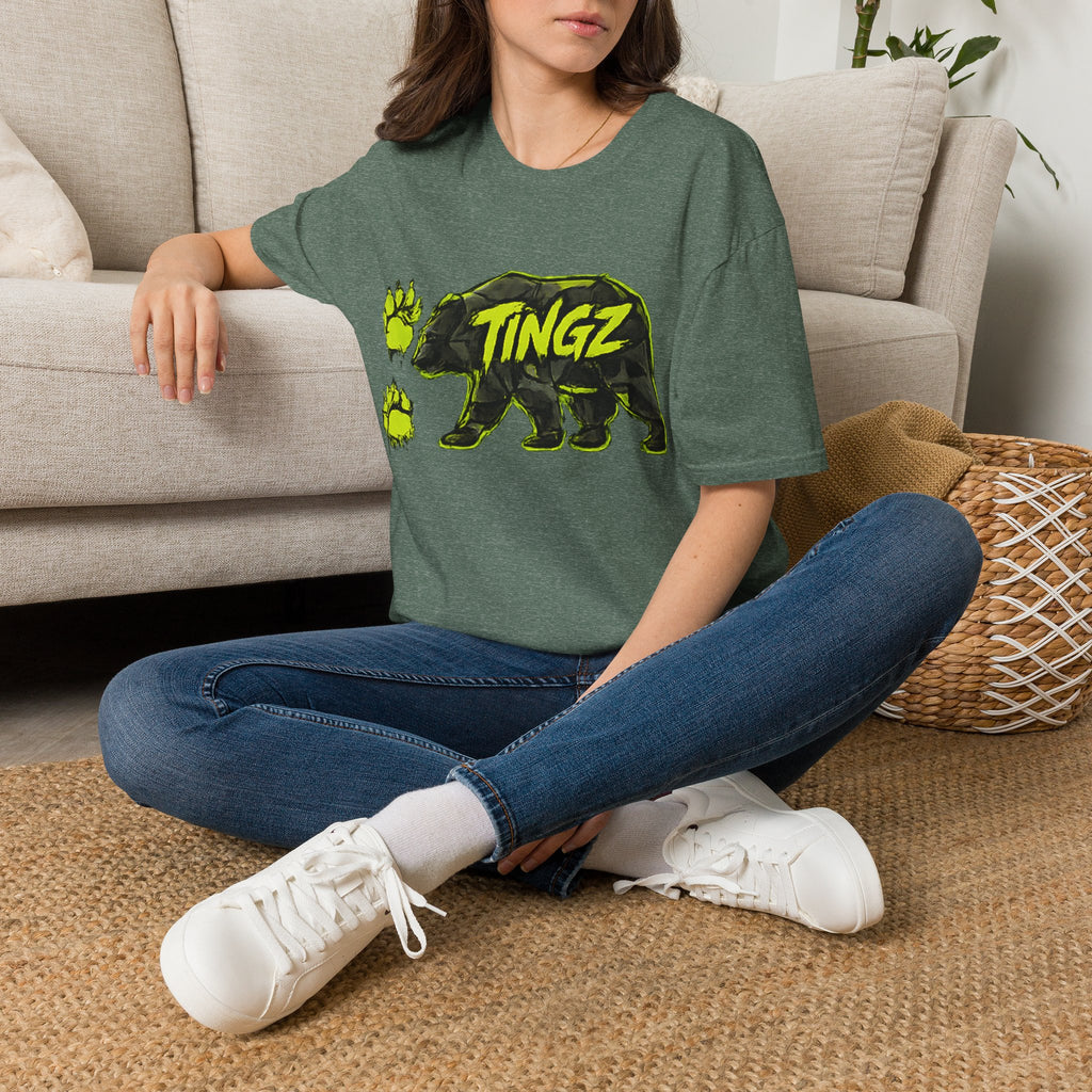 Bear TINGZ Paw Graphic T-Shirt —  Neon Logo
