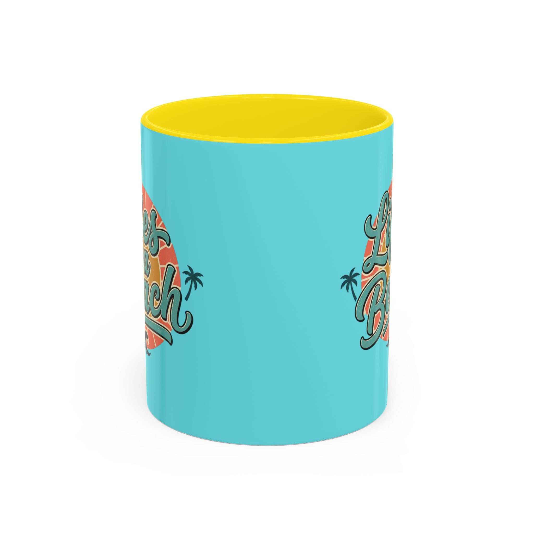 Life's a Beach Coffee Mug — Retro Beach Vibes 11/15oz Accent Mug