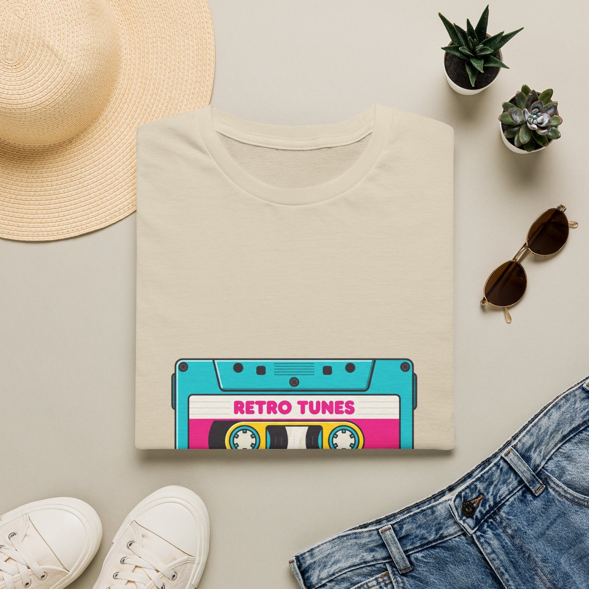 Retro Tunes Cassette T-Shirt — Vintage 80s Music Tee