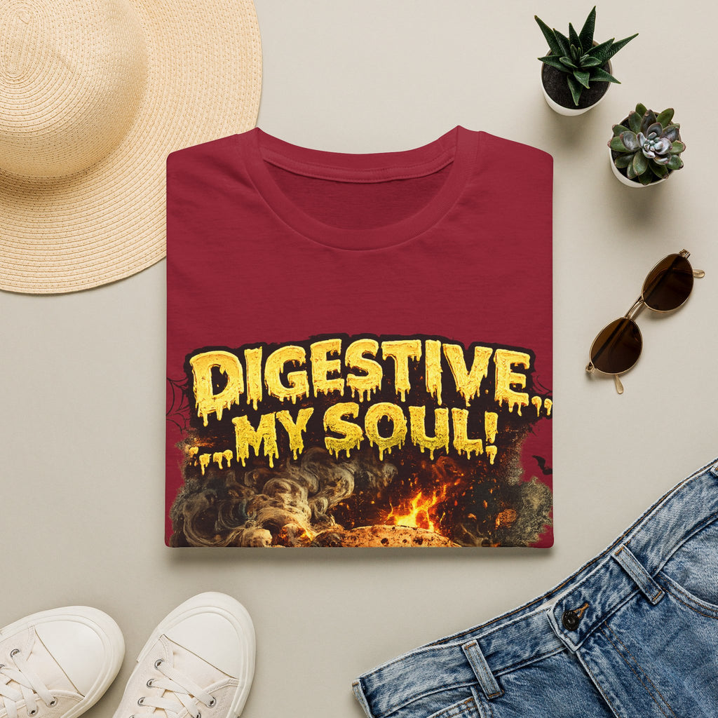 Digestive My Soul Graphic T‑Shirt — Horror Monster Skull Design