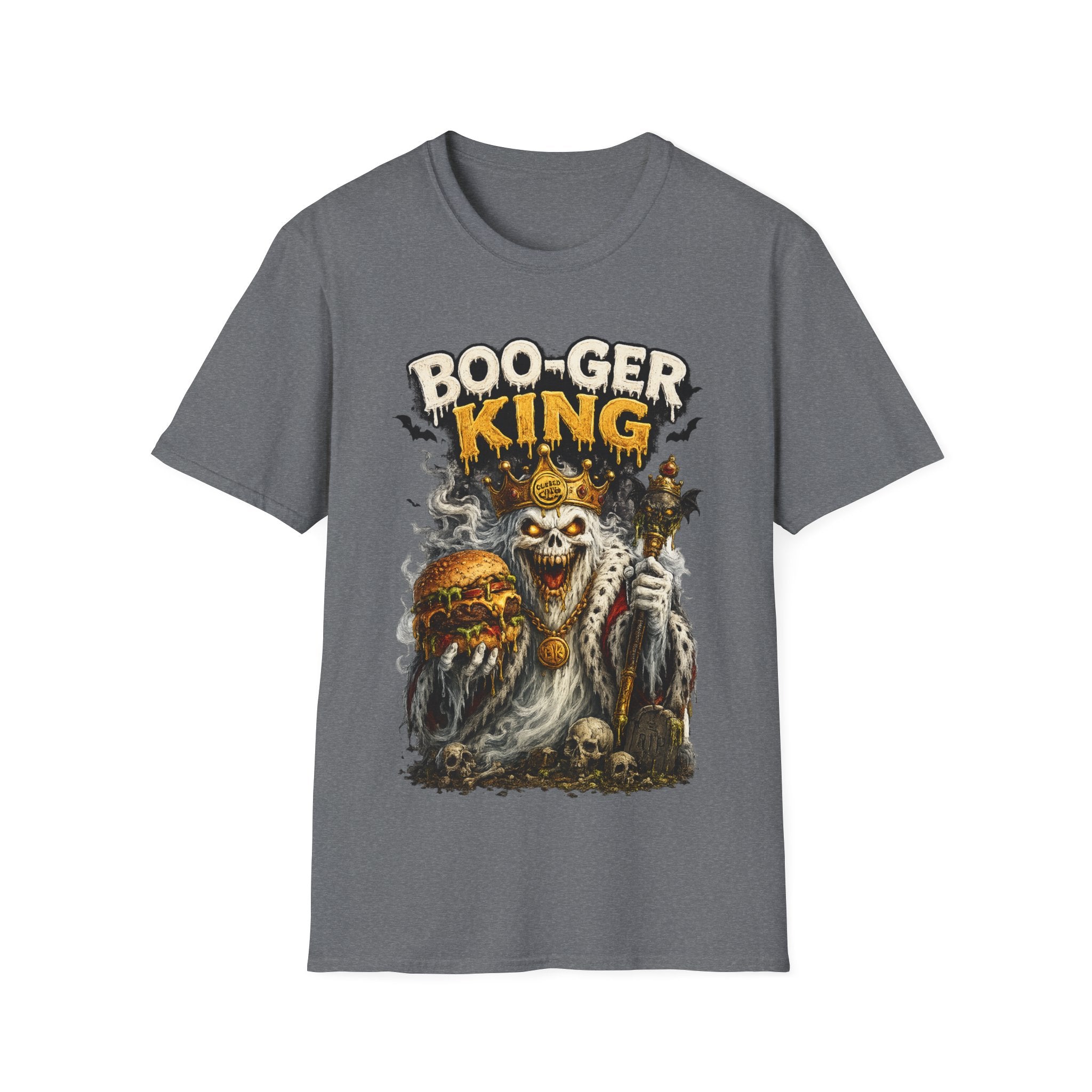 Boo-ger King Halloween T-Shirt — Spooky Skull King Graphic Tee