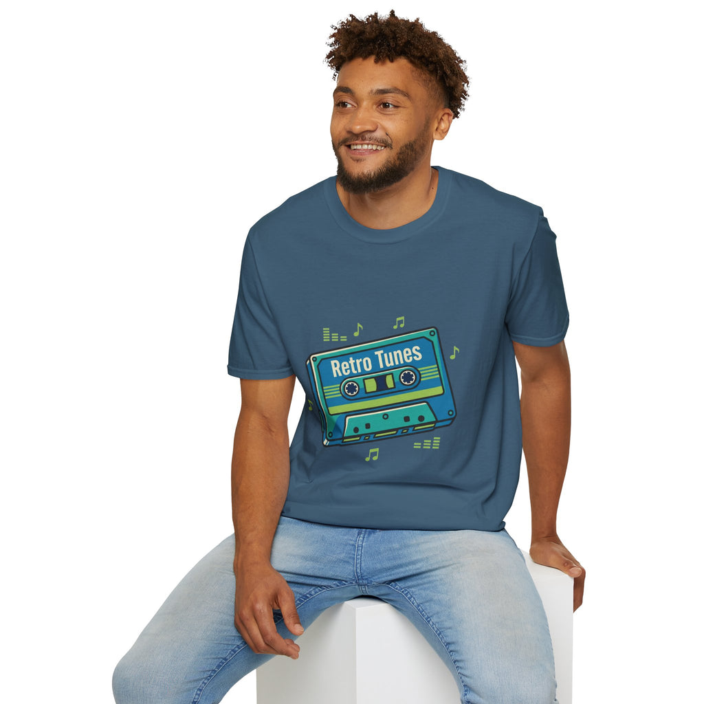 Retro Tunes- Unisex Softstyle T-Shirt