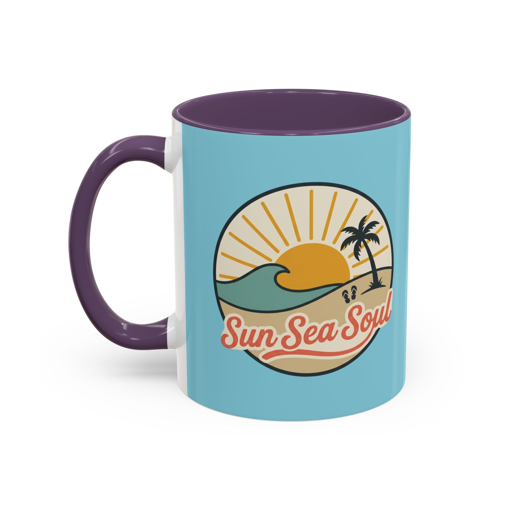 Sun Sea Soul Accent Coffee Mug – Beach Sunset 11/15oz