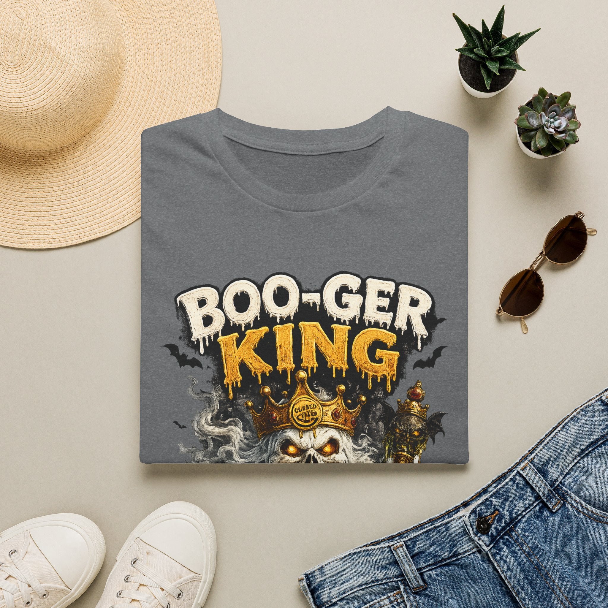 Boo-ger King Halloween T-Shirt — Spooky Skull King Graphic Tee