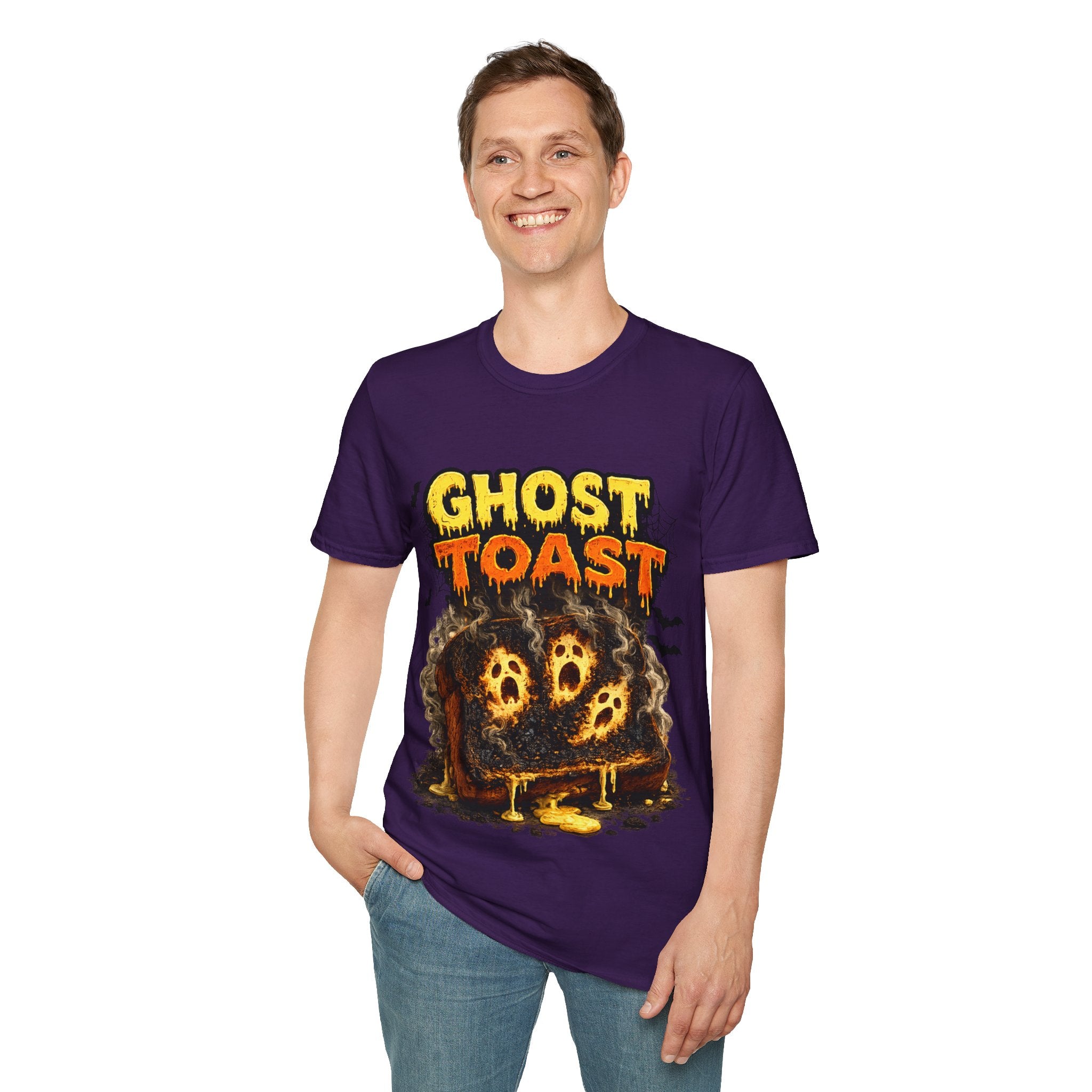 Ghost Toast Halloween T-Shirt — Spooky Haunted Breakfast Graphic Tee