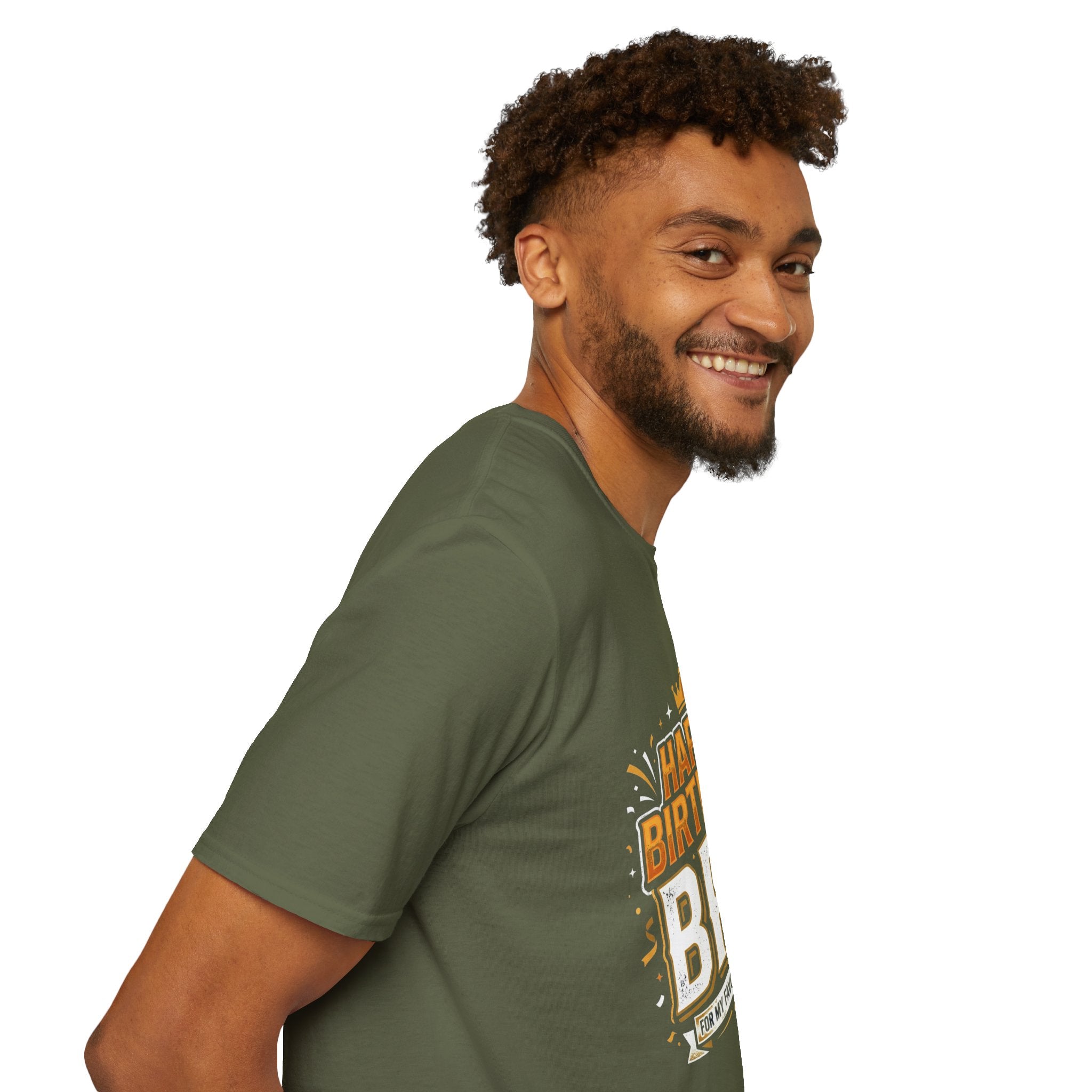 Happy Birthday Bro T-Shirt — Bold Crowned Birthday Tee for Brother