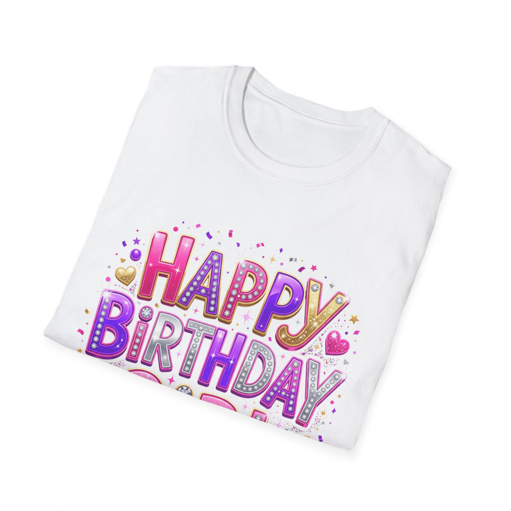 Happy Birthday Girl T-Shirt — Colorful Confetti Party Tee