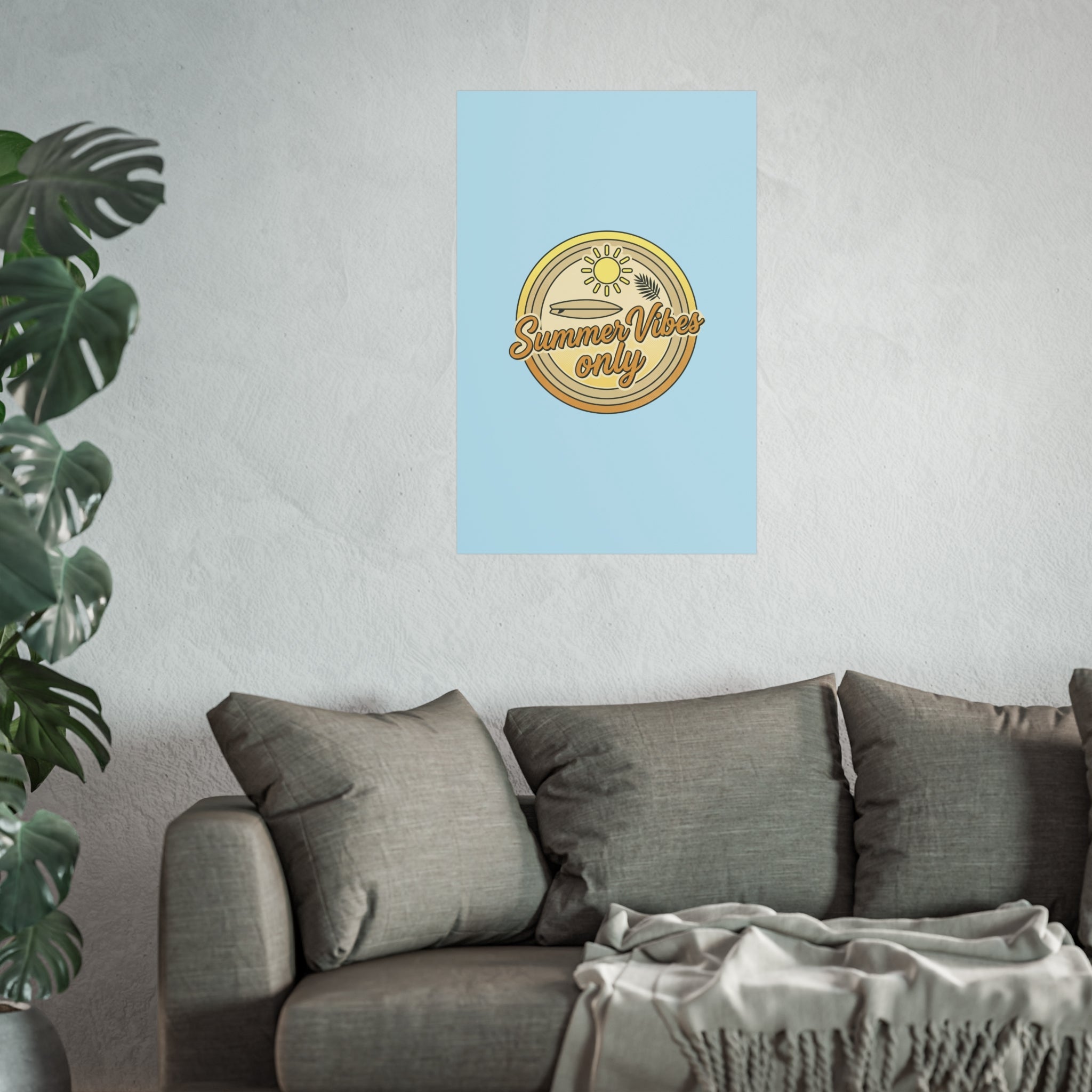 Summer Vibes Only Art Poster