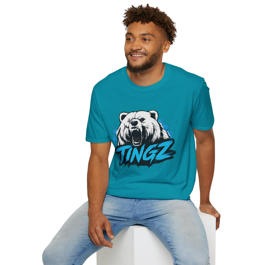 Roaring Bear TINGZ T-Shirt — Graphic Tee for Streetwear & Casual