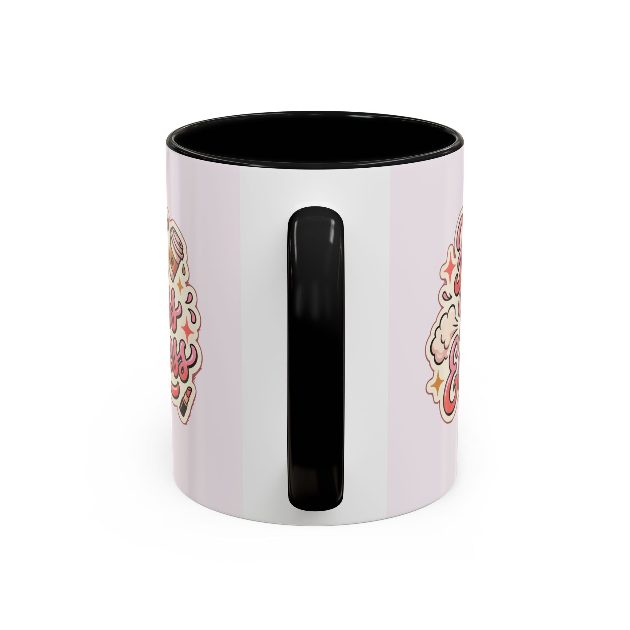 Hot Mess Express Coffee Mug — Funny Pink Accent Mug for Coffee Lovers