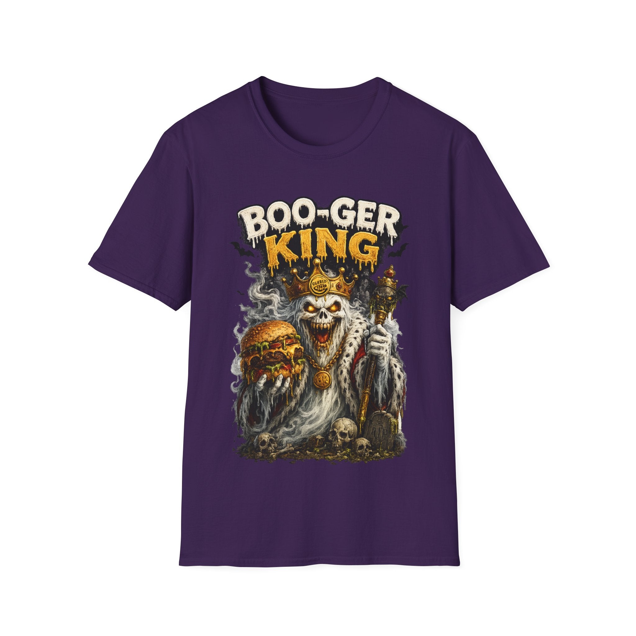 Boo-ger King Halloween T-Shirt — Spooky Skull King Graphic Tee