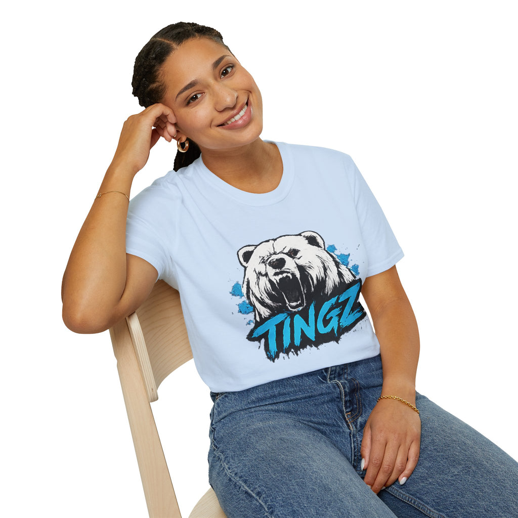Roaring Bear TINGZ T-Shirt — Graphic Tee for Streetwear & Casual